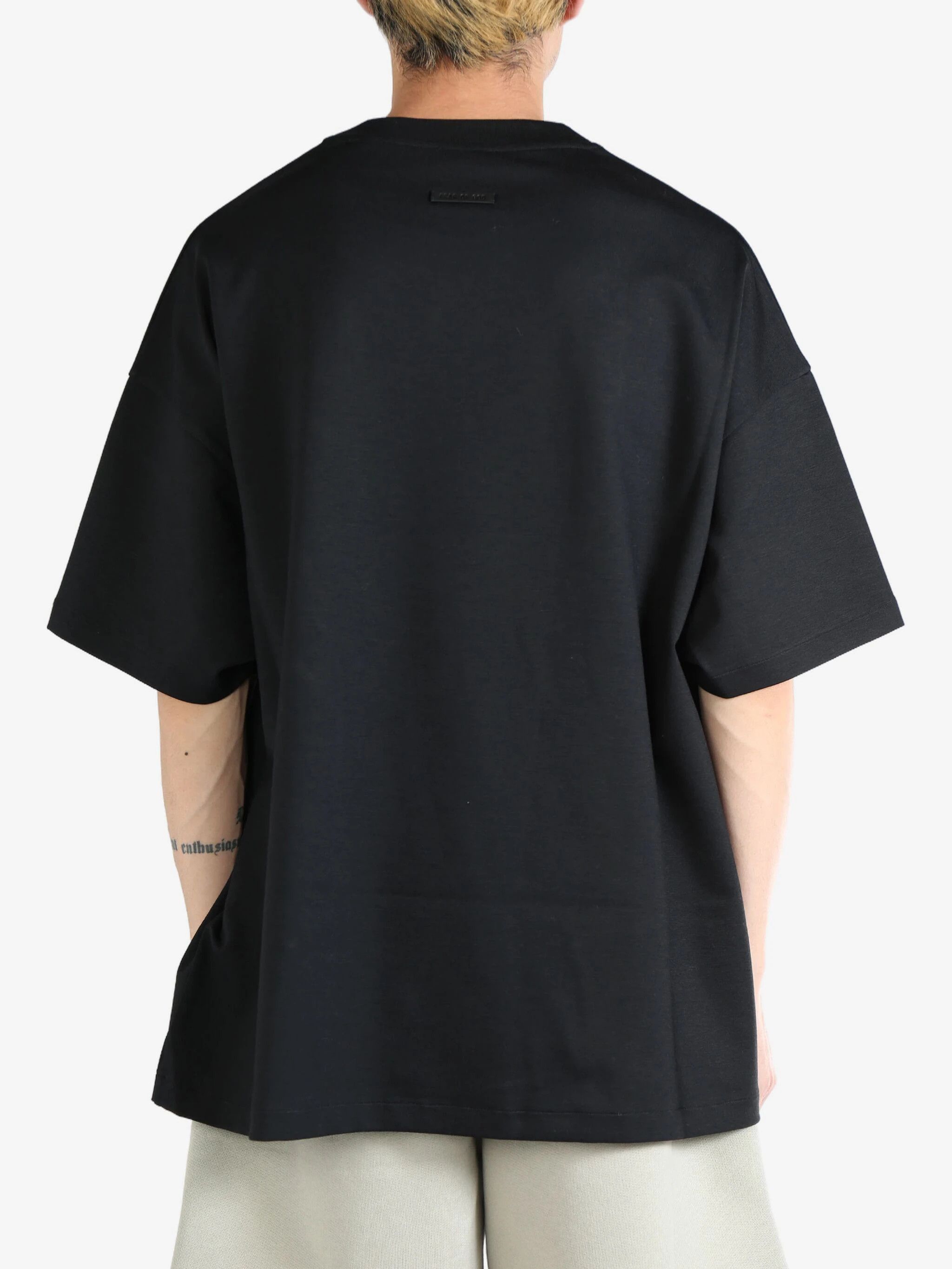 Fear of God o1s22i1n1024 Oversized Milano Stitch T Shirt in Black Size US XL / EU 56 / 4 - 4 Thumbnail
