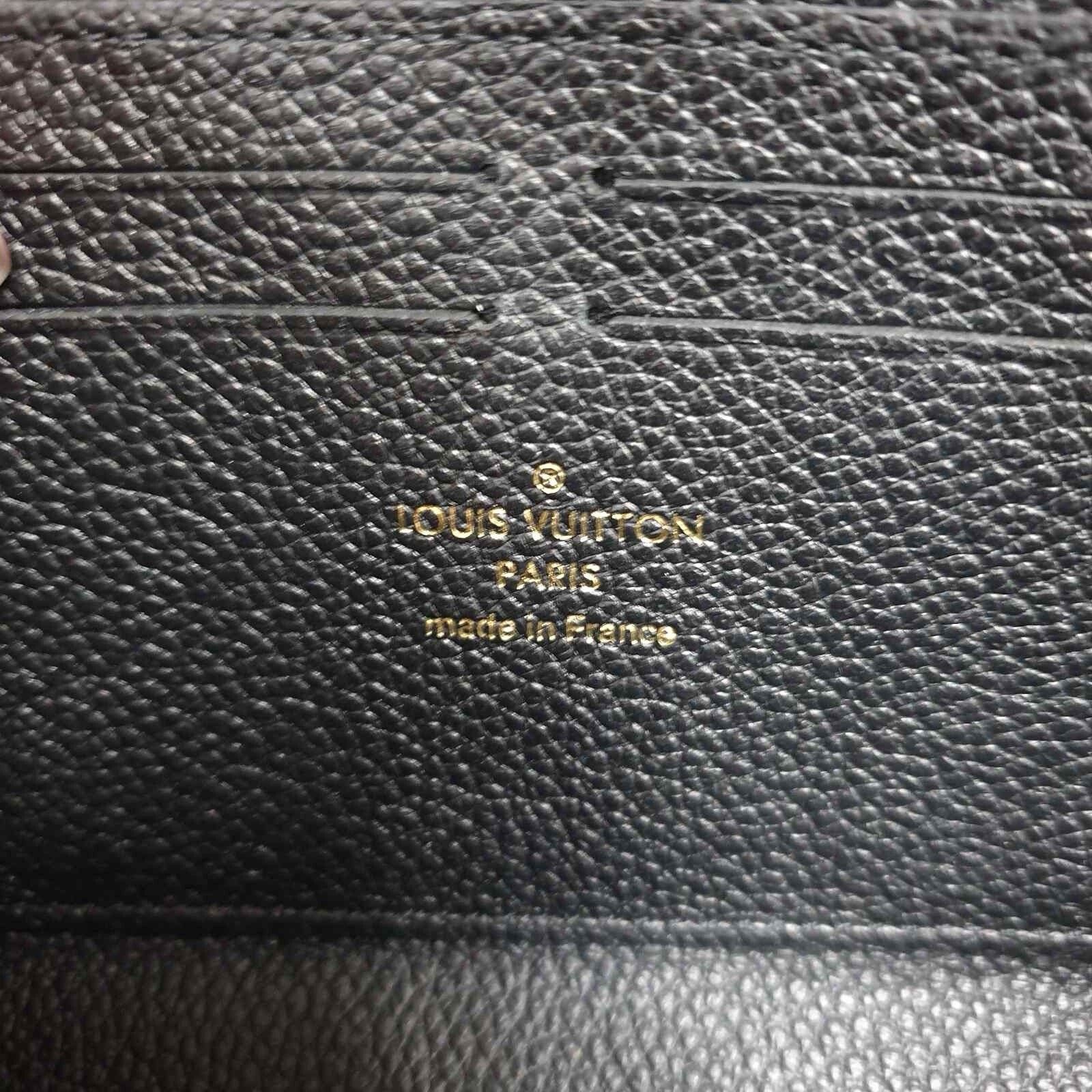 Louis Vuitton Louis Vuitton Black Leather Logo Wallet Size ONE SIZE - 9 Thumbnail