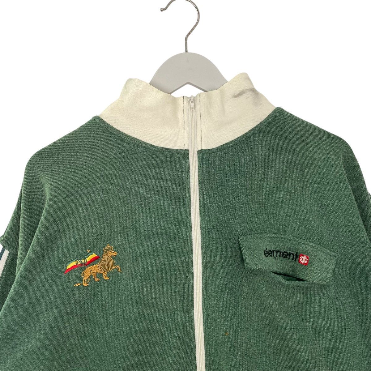 Vintage Vintage Element Hoodie Full Zip Sweater Green Size L Size US L / EU 52-54 / 3 - 4 Thumbnail