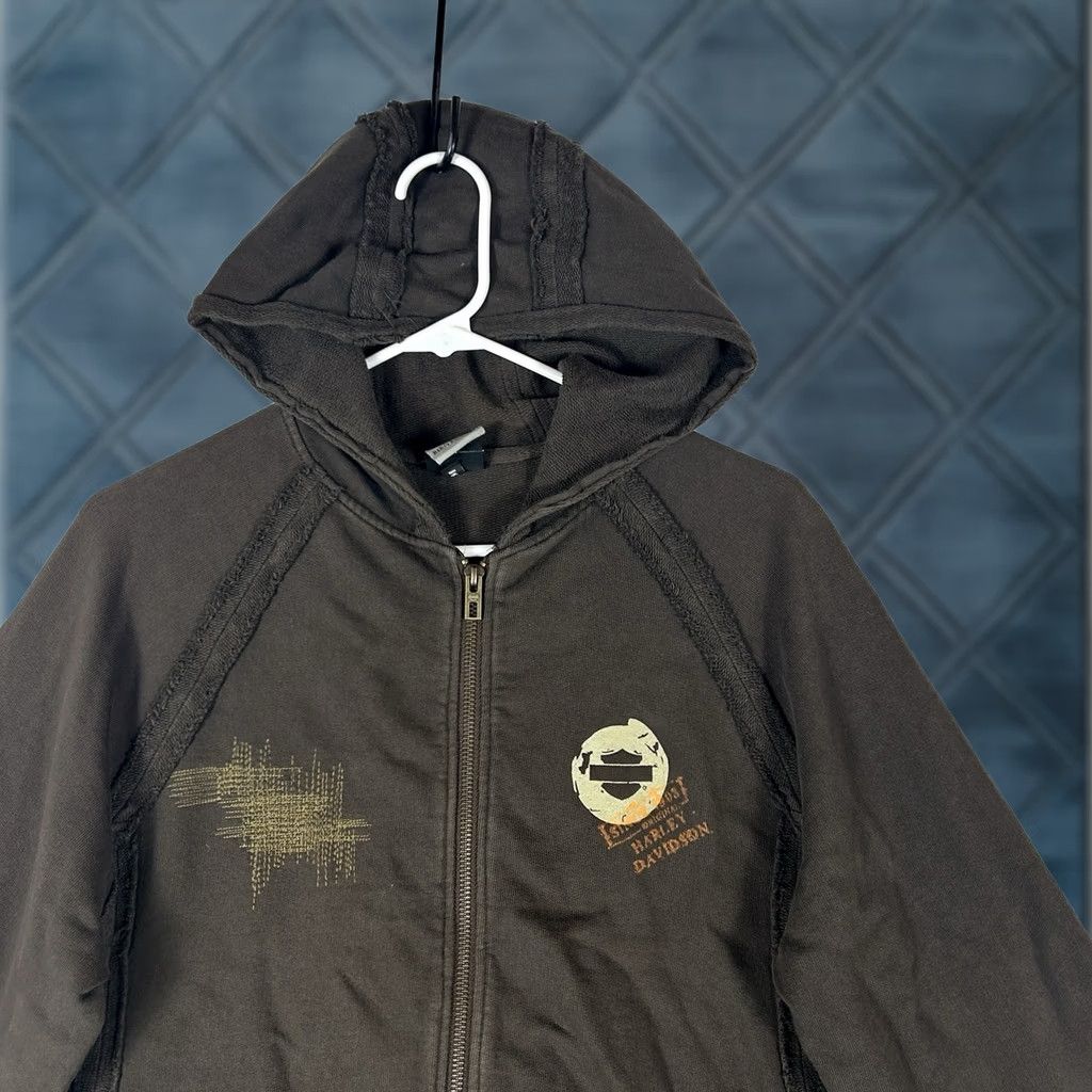 Harley Davidson Harley-Davidson Full Zip Hoodie Womens Size Medium Brown Logo HDMC Size M / US 6-8 / IT 42-44 - 1 Thumbnail