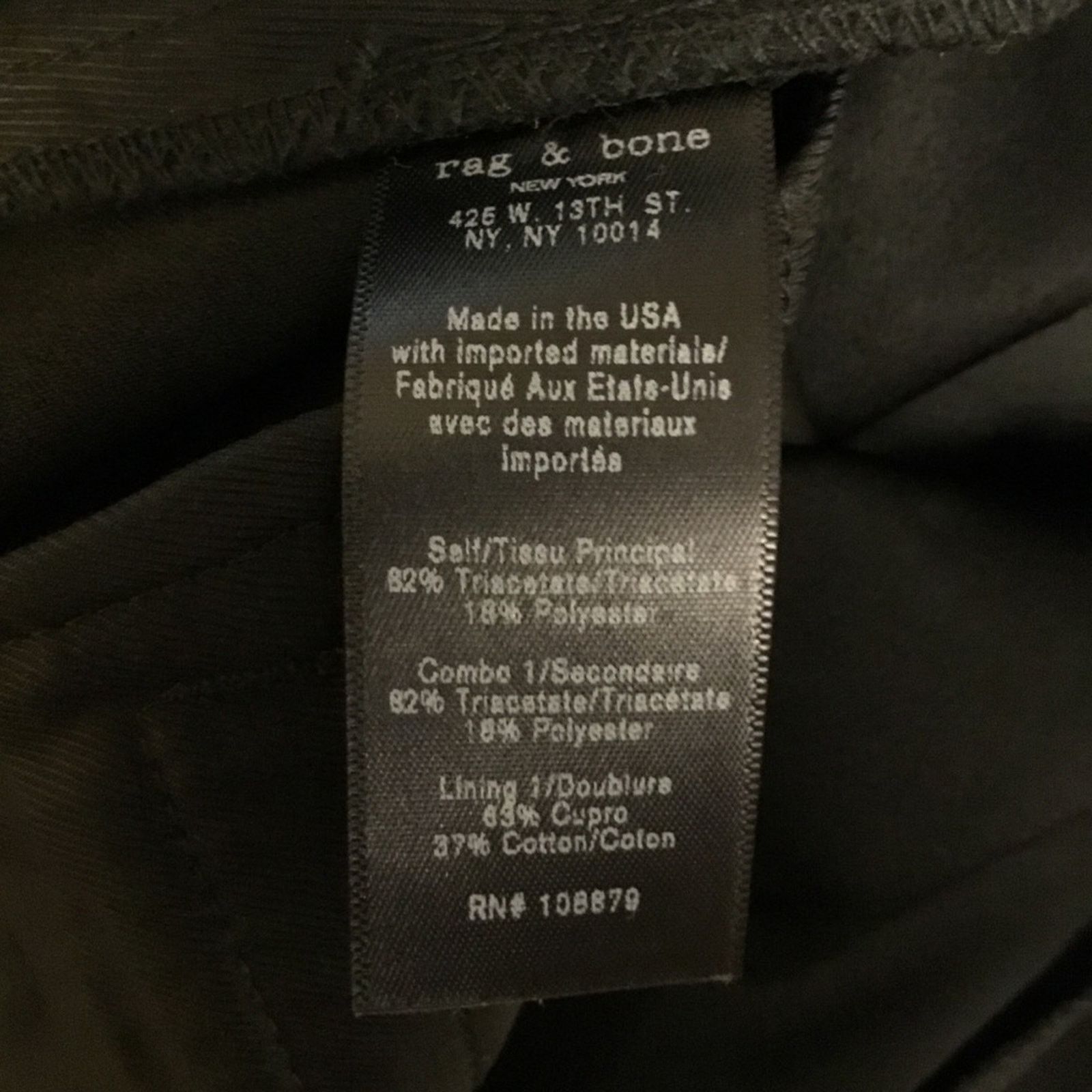 Rag & Bone Rag & Bone Black Classic High-Waist Dress Pants Size 27" / US 4 / IT 40 - 7 Thumbnail