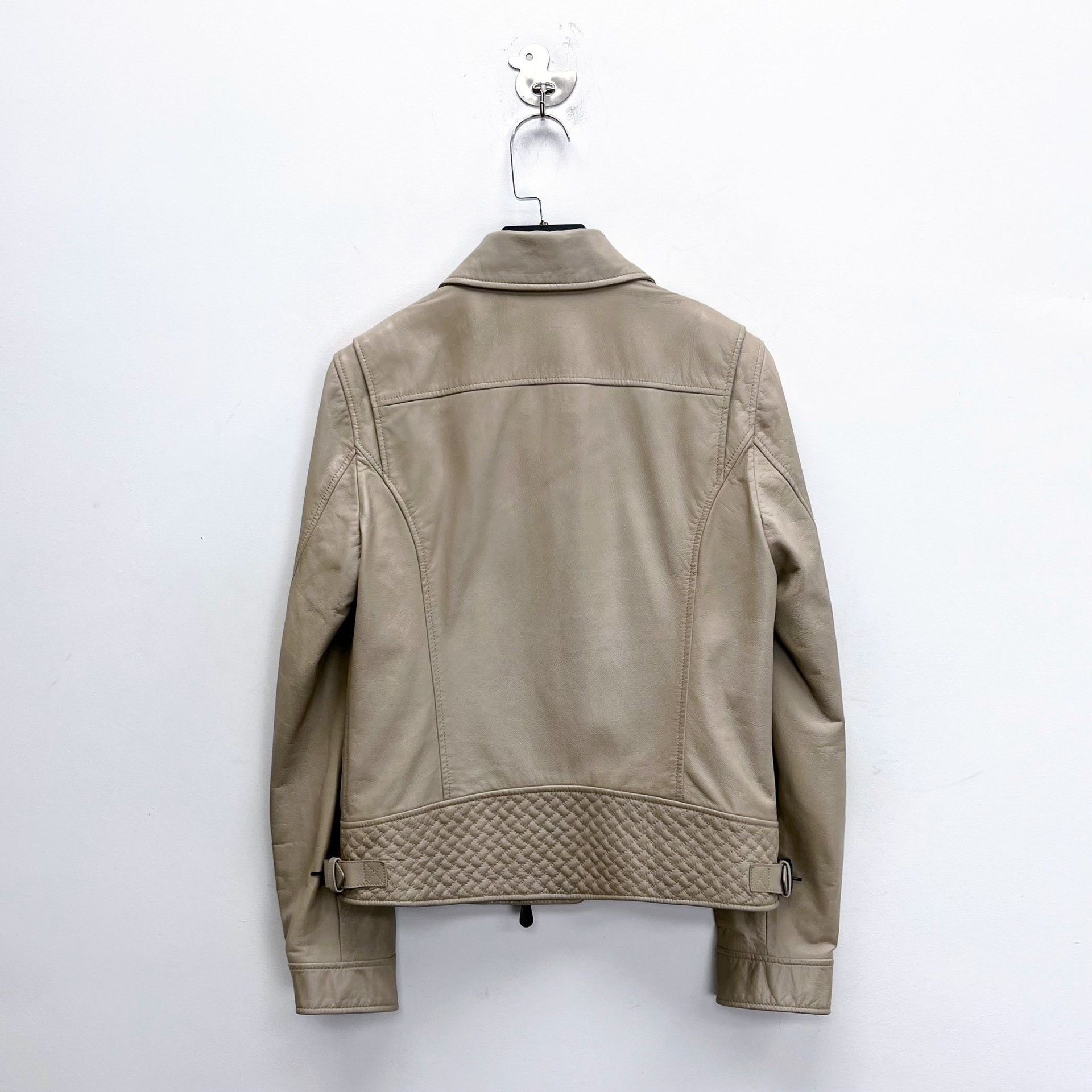 Bottega Veneta Bottega Veneta Beige Multi-Zip Lambskin Jacket Size US M / EU 48-50 / 2 - 2 Thumbnail