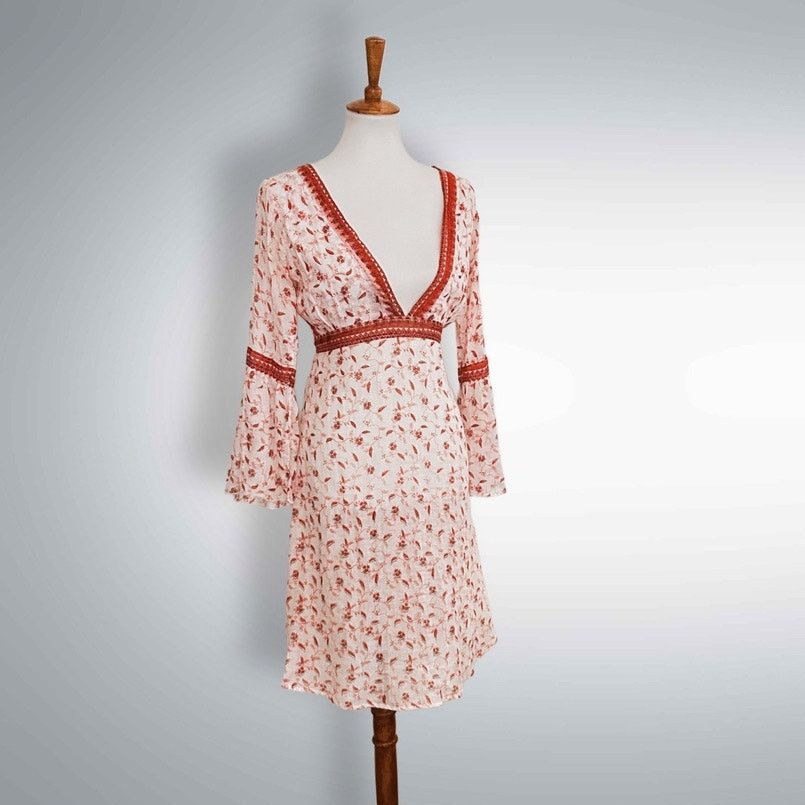 Vintage Vintage Ari Shamaris Y2K Gauze Dress Size S / US 4 / IT 40 - 1 Thumbnail