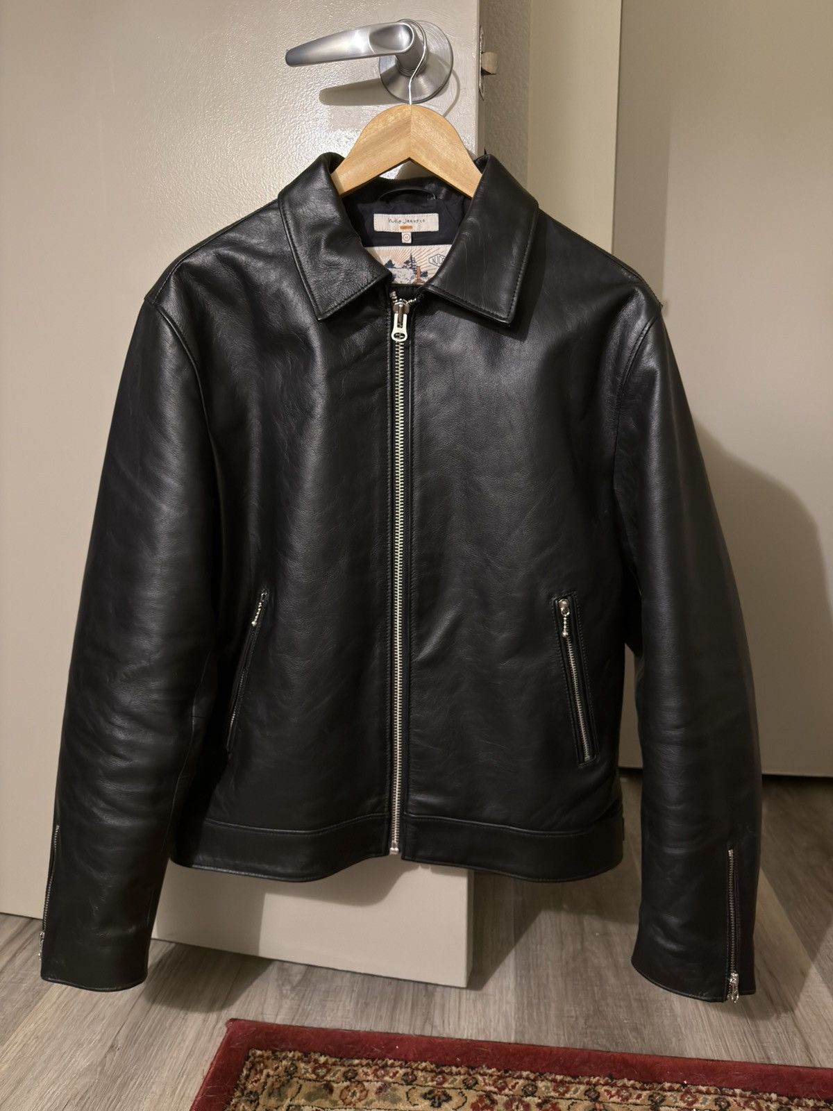 Nudie Jeans Eddy Rider Leather Jacket Size US M / EU 48-50 / 2 - 1 Thumbnail