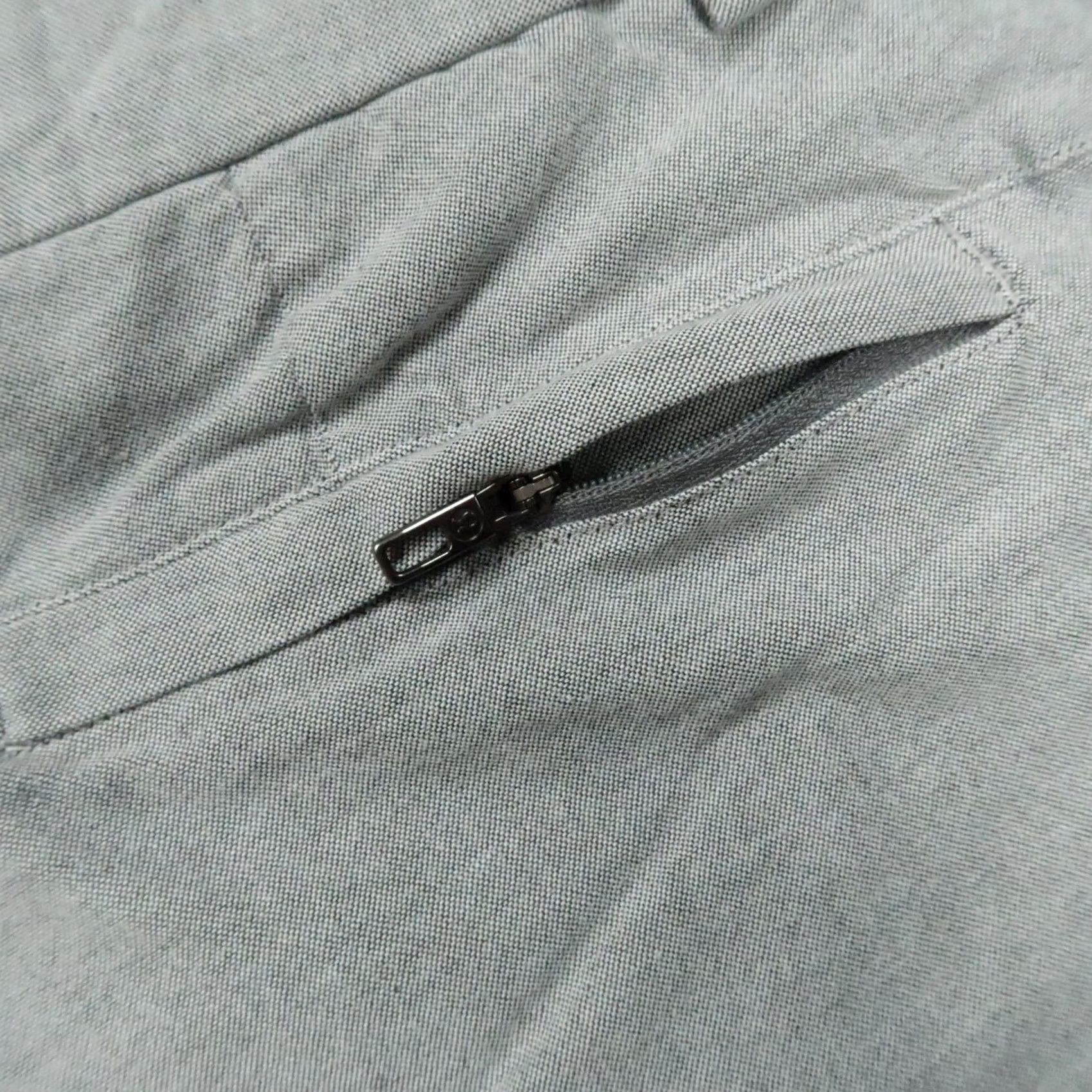 Lululemon Lululemon Shorts Mens 36 Gray Commission Qwick Oxford Chino Zip Pocket Golf Shirt Mens Regular Gray Pocket Chrome 9 in Inseam Clothing Golf Size US 36 / EU 52 - 4 Thumbnail