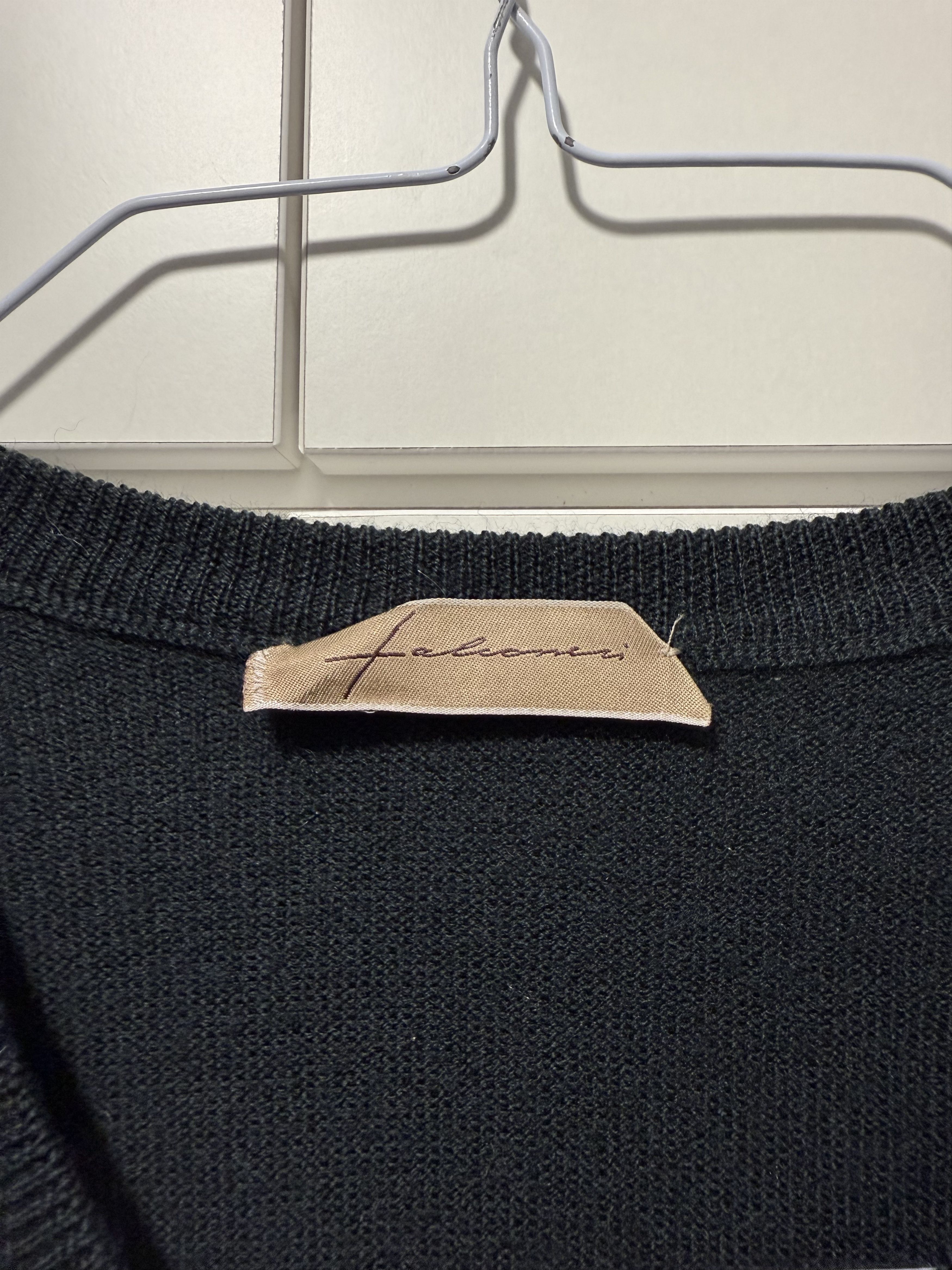 Other Luxury Falconeri Pure Wool Sleeveless Vest Knit Black Size US L / EU 52-54 / 3 - 2 Thumbnail