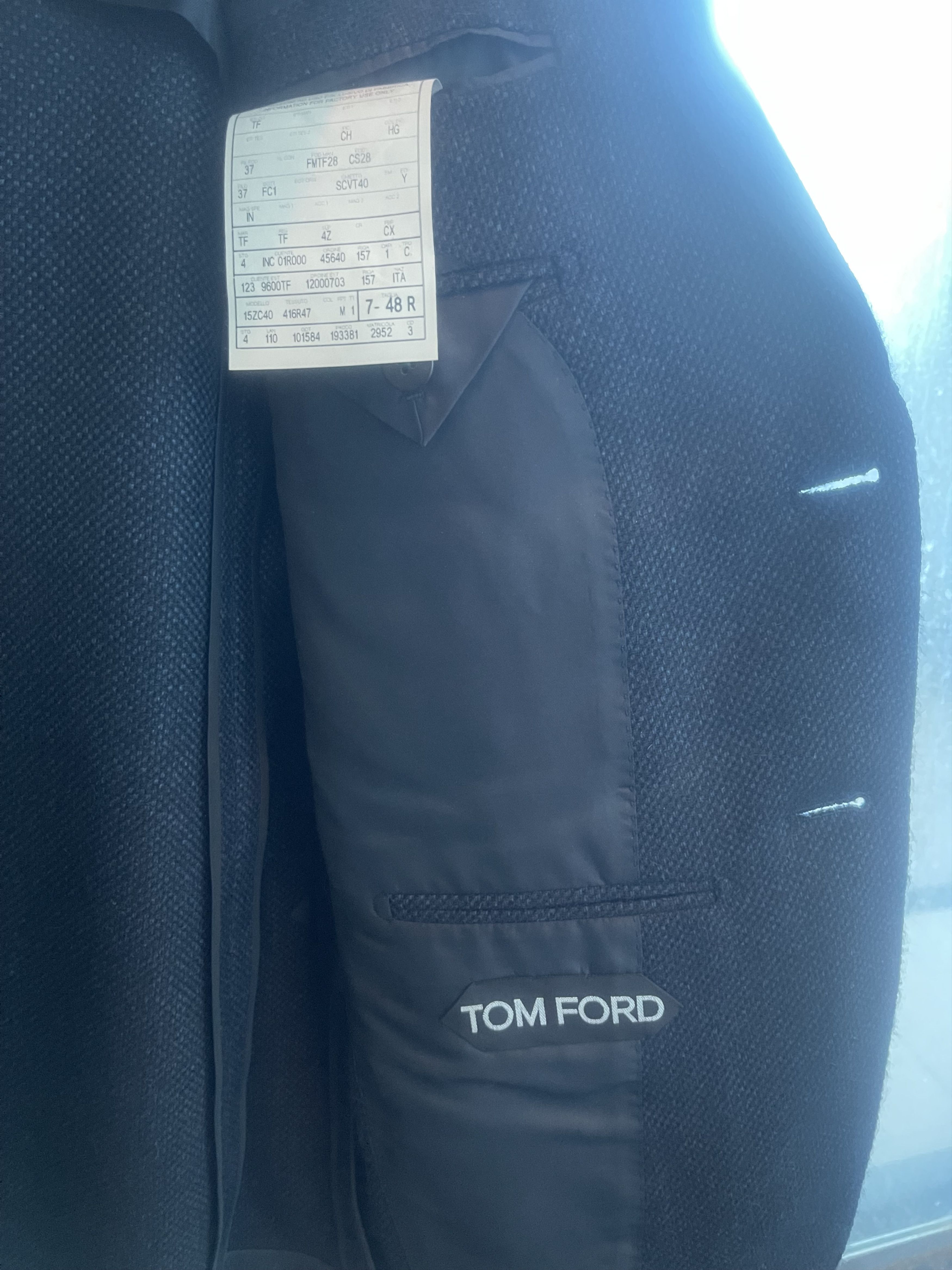 Tom Ford TOM FORD - Navy Blue Blazer Size 38R - 2 Thumbnail
