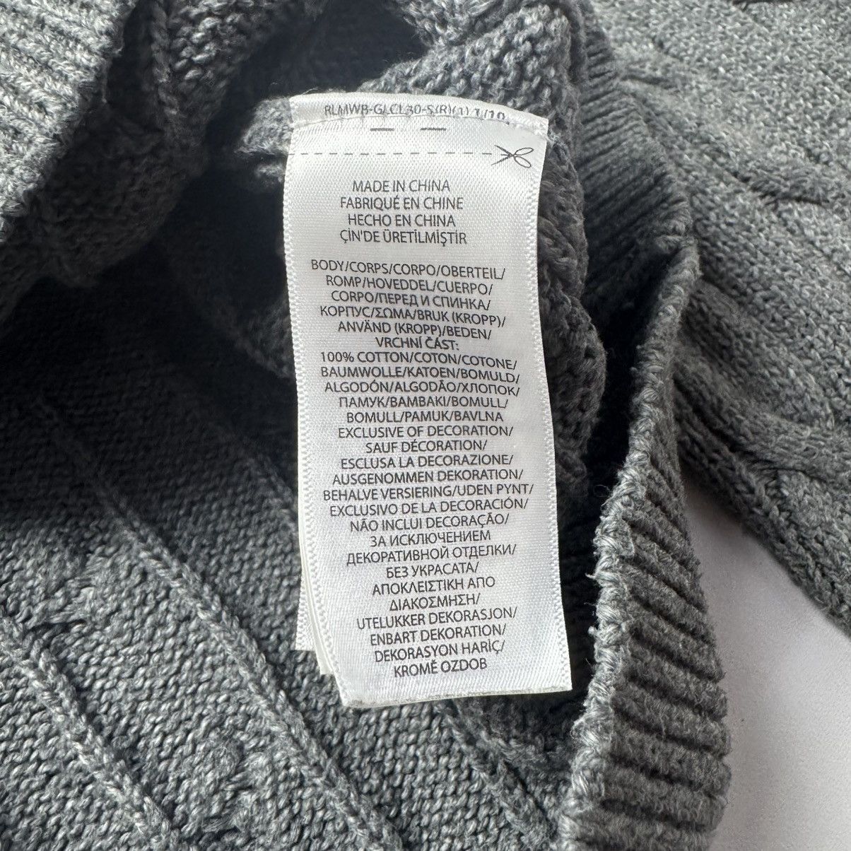 Polo Ralph Lauren Polo Ralph Lauren zip-hoodie 1/3 knitted gray men XL Size US XL / EU 56 / 4 - 8 Thumbnail