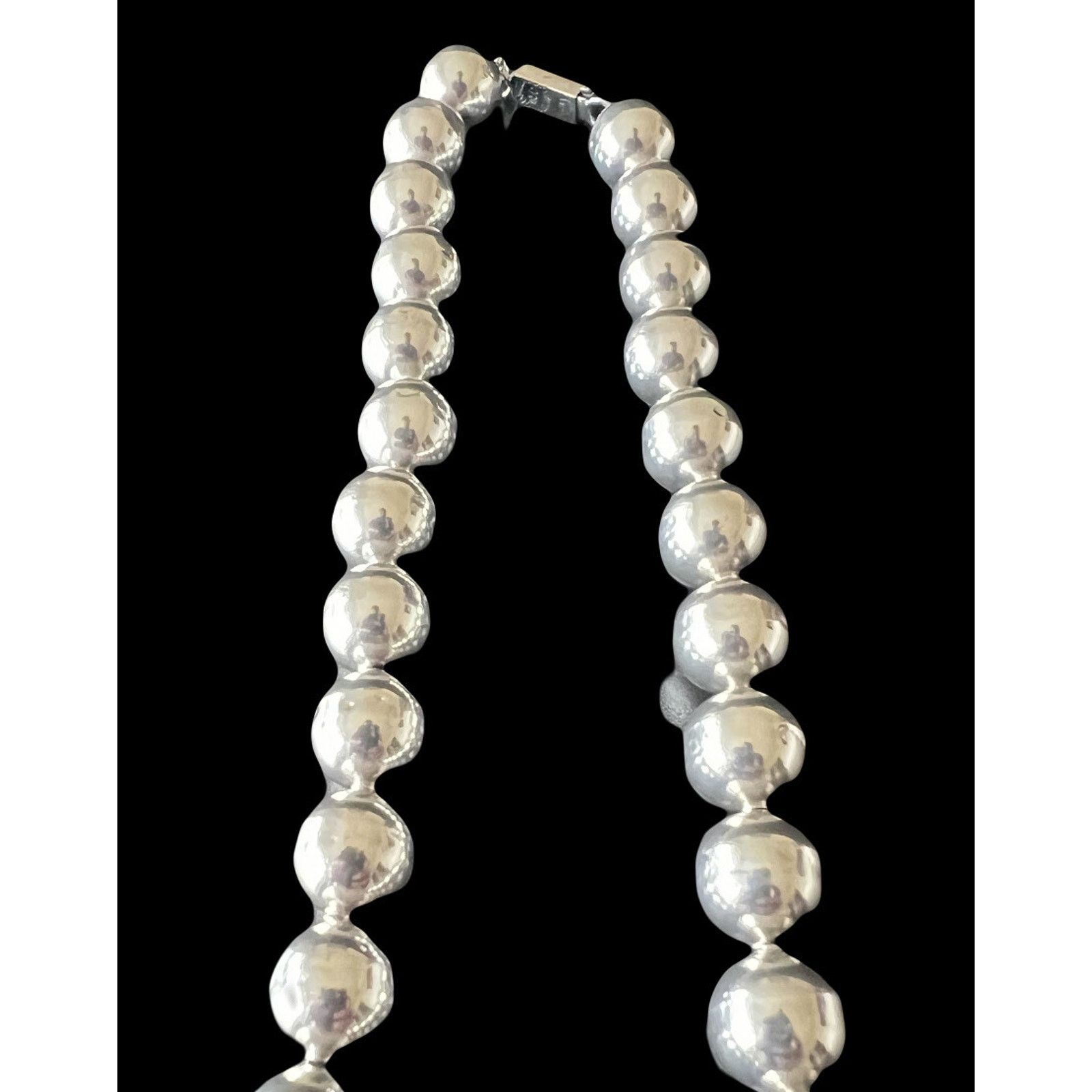 Gorjana Vintage Taxco Mexico Sterling Silver Ball Bead Necklace 40g Size ONE SIZE - 4 Thumbnail