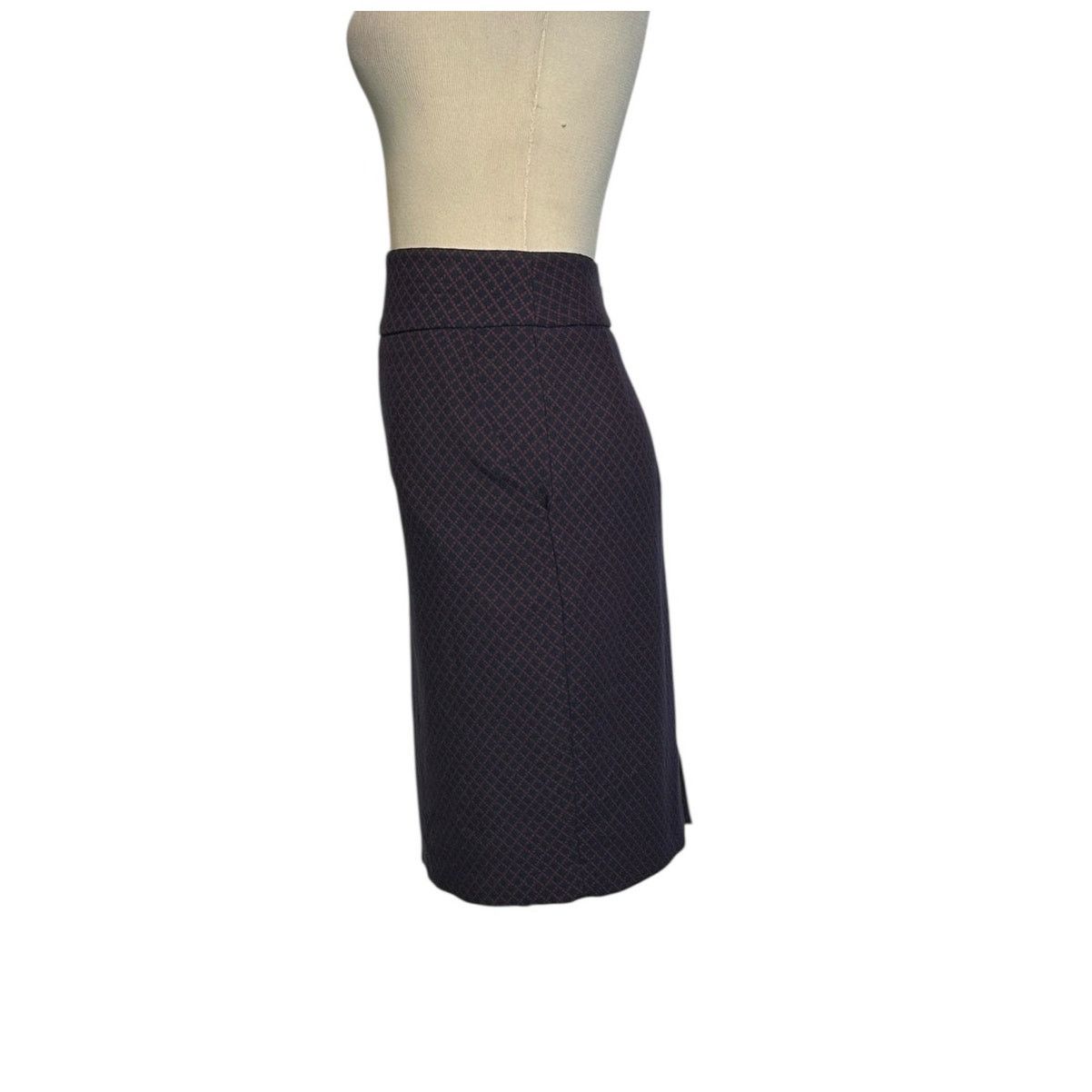 Express Express blue red geometrical print pencil skirt size 4 Size 27" / US 4 / IT 40 - 5 Thumbnail