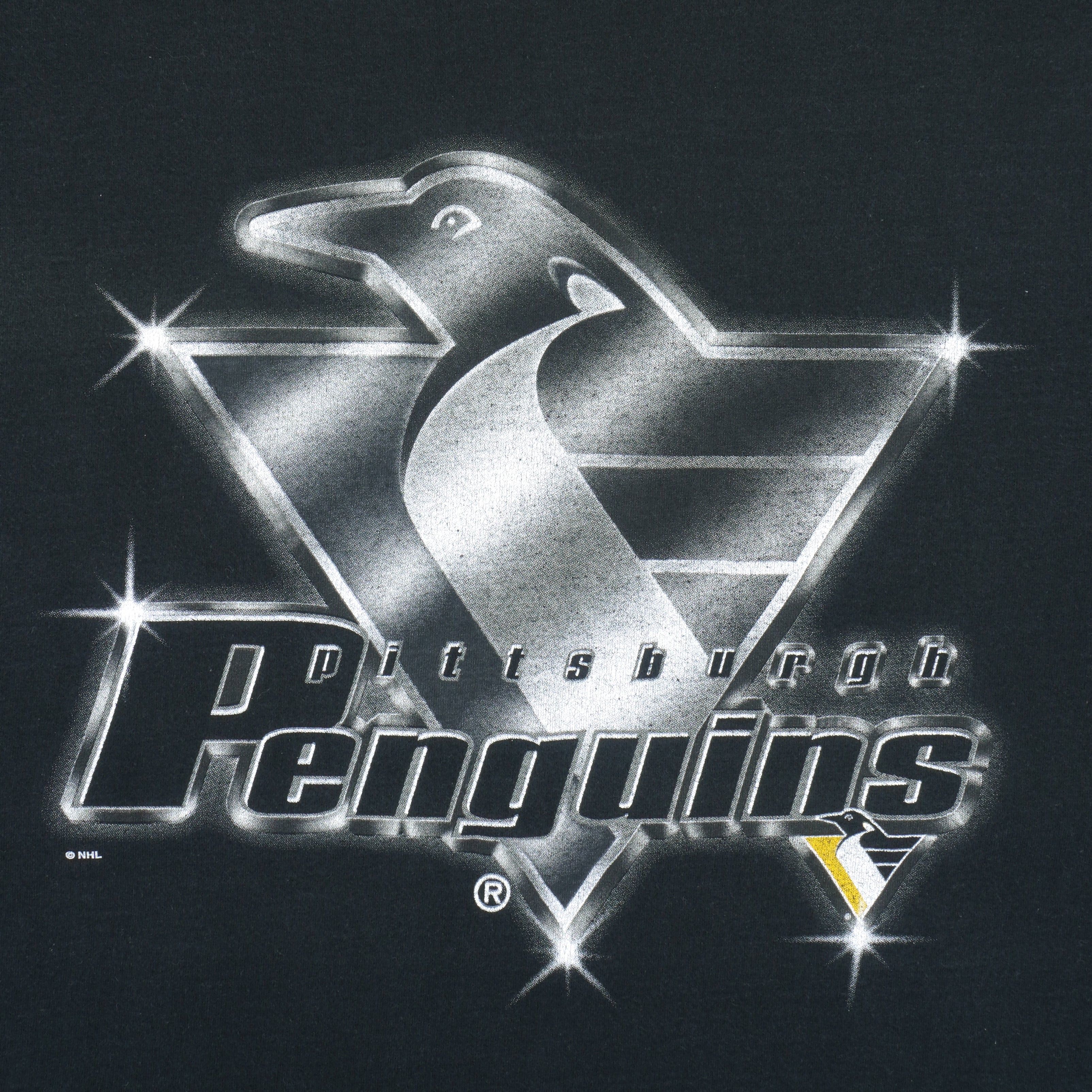 Pro Player NHL - Pittsburgh Penguins Big Logo T-Shirt 1990s Size US XL / EU 56 / 4 - 3 Thumbnail