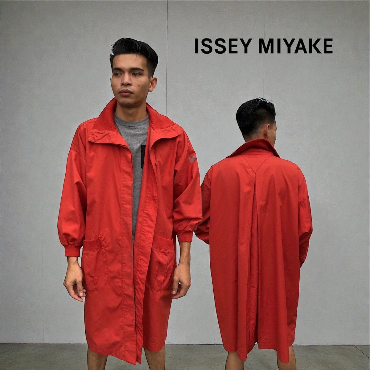 🔥RARE🔥VINTAGE ISSEY MIYAKE DESIGN STUDIO ORANGE JACKET