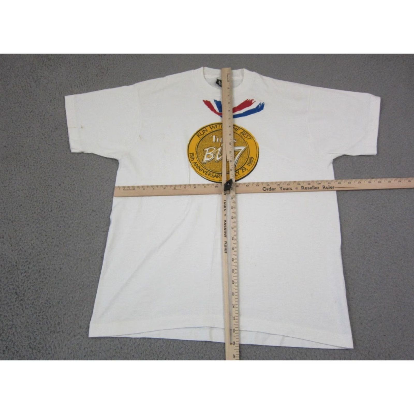 Vintage VINTAGE Quad-City Times Bix 7 Shirt Mens Extra Large XL White USA 90s Size US XL / EU 56 / 4 - 7 Thumbnail