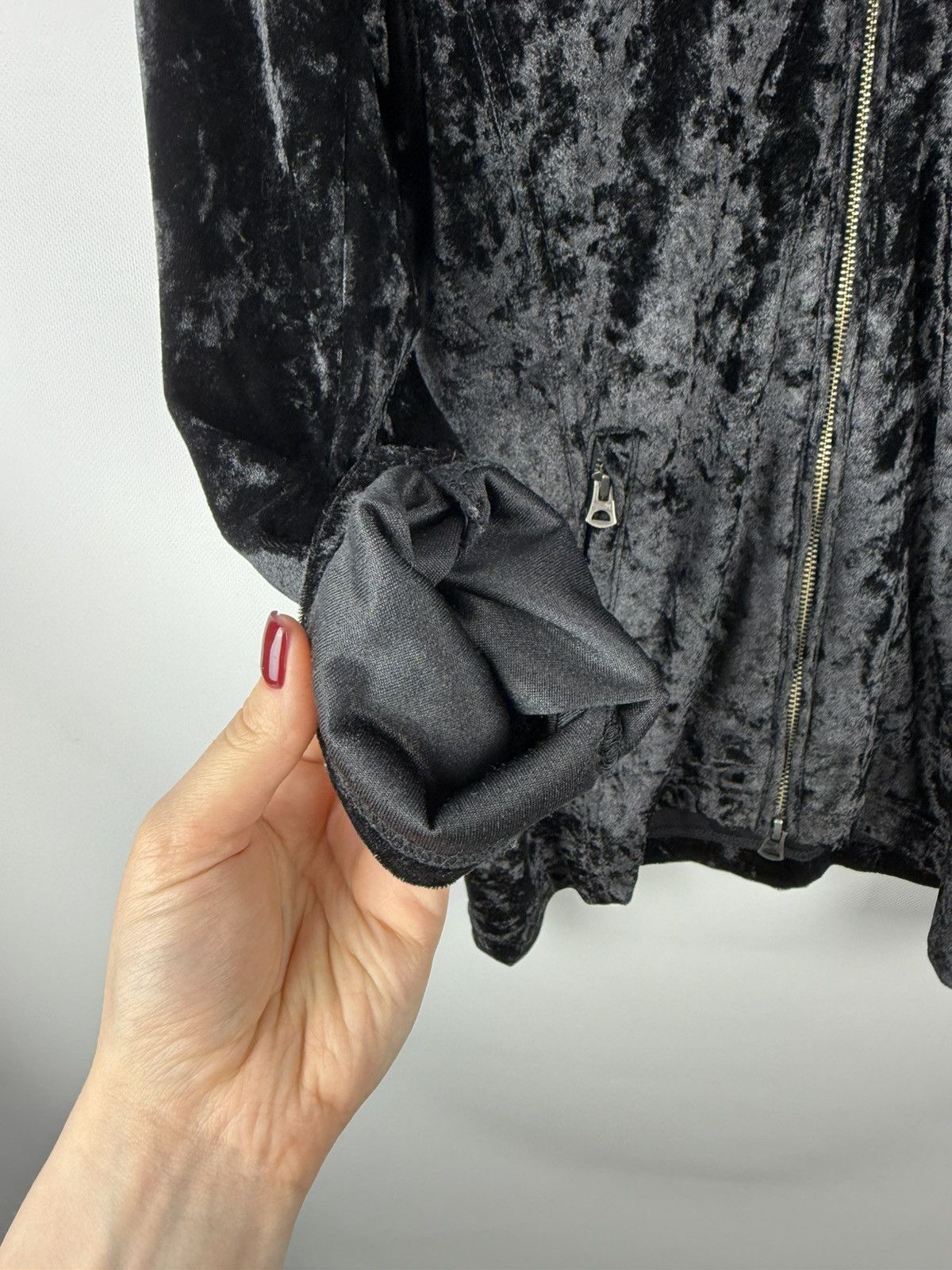 CIVARIZE × Japanese Brand Civarize Y2K Gothic Studded Velour Full Zip Track Top Jacket Size L / US 10 / IT 46 - 20 Thumbnail