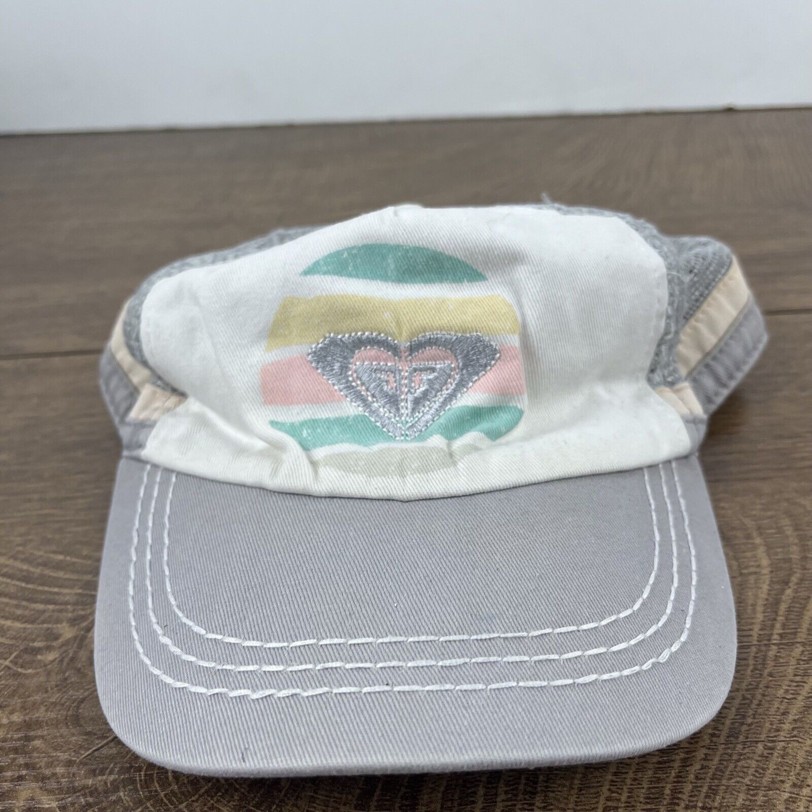 Other Roxy Gray Hat ROXY Adjustable Hat White Adjustable Hat White Size ONE SIZE - 5 Thumbnail