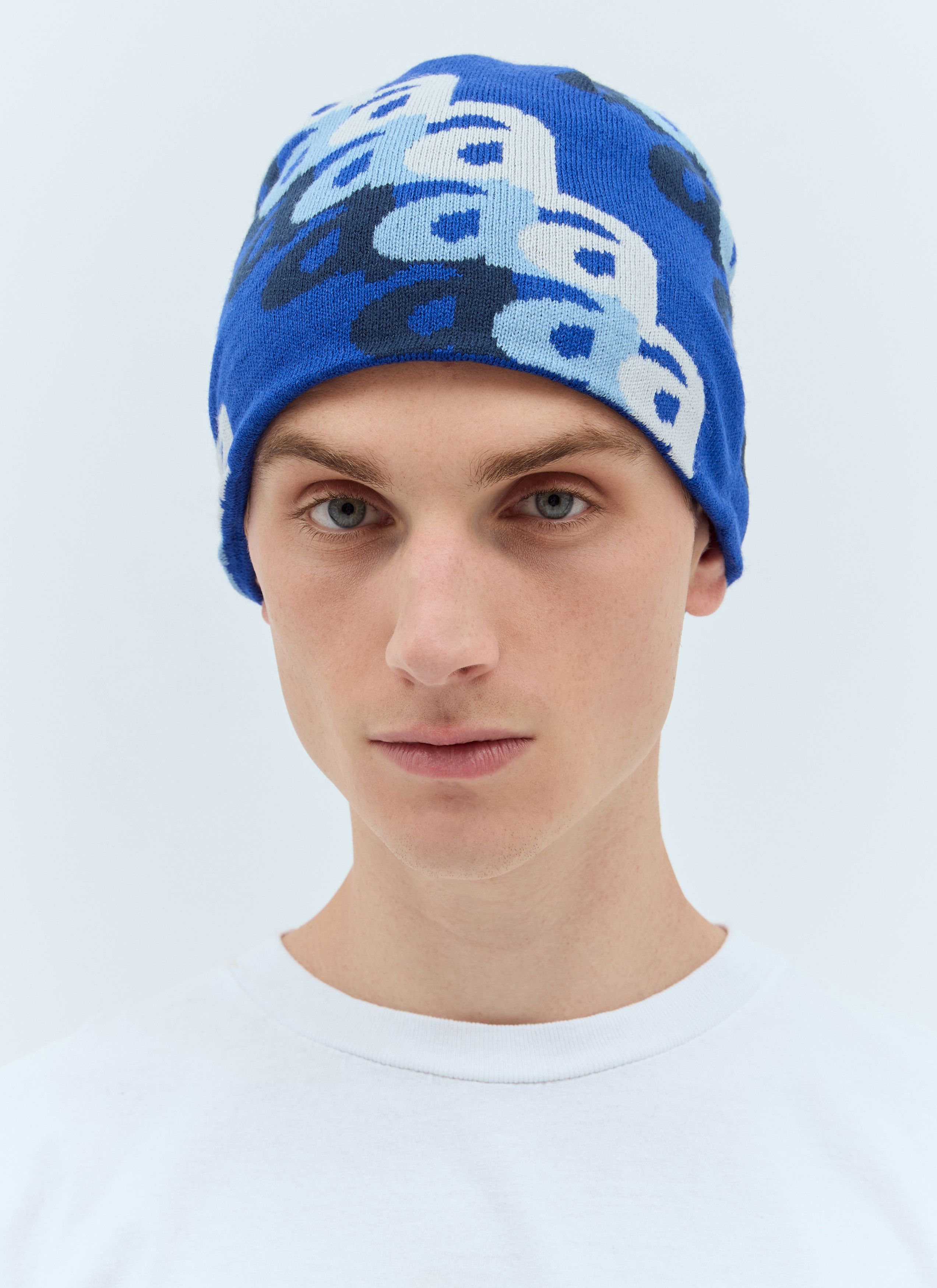 Awake NY Multi-Stripe Intarsia Knit Classic Logo Beanie
