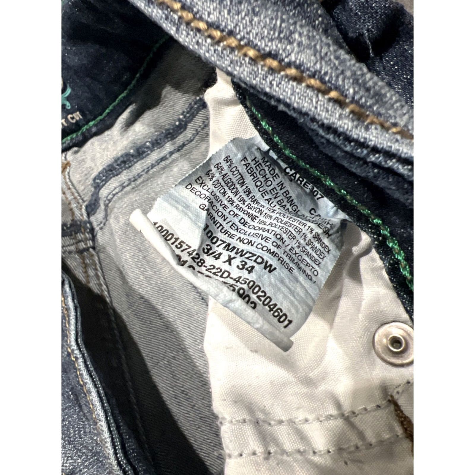 Wrangler Wrangler Jeans Bootcut Western Women 29 in 3/4 Cotton Blend Denim Embroidered Logo Flap Back Pockets Low Rise 33.5 in Inseam Booty Up Size 26" / US 2 / IT 38 - 7 Thumbnail