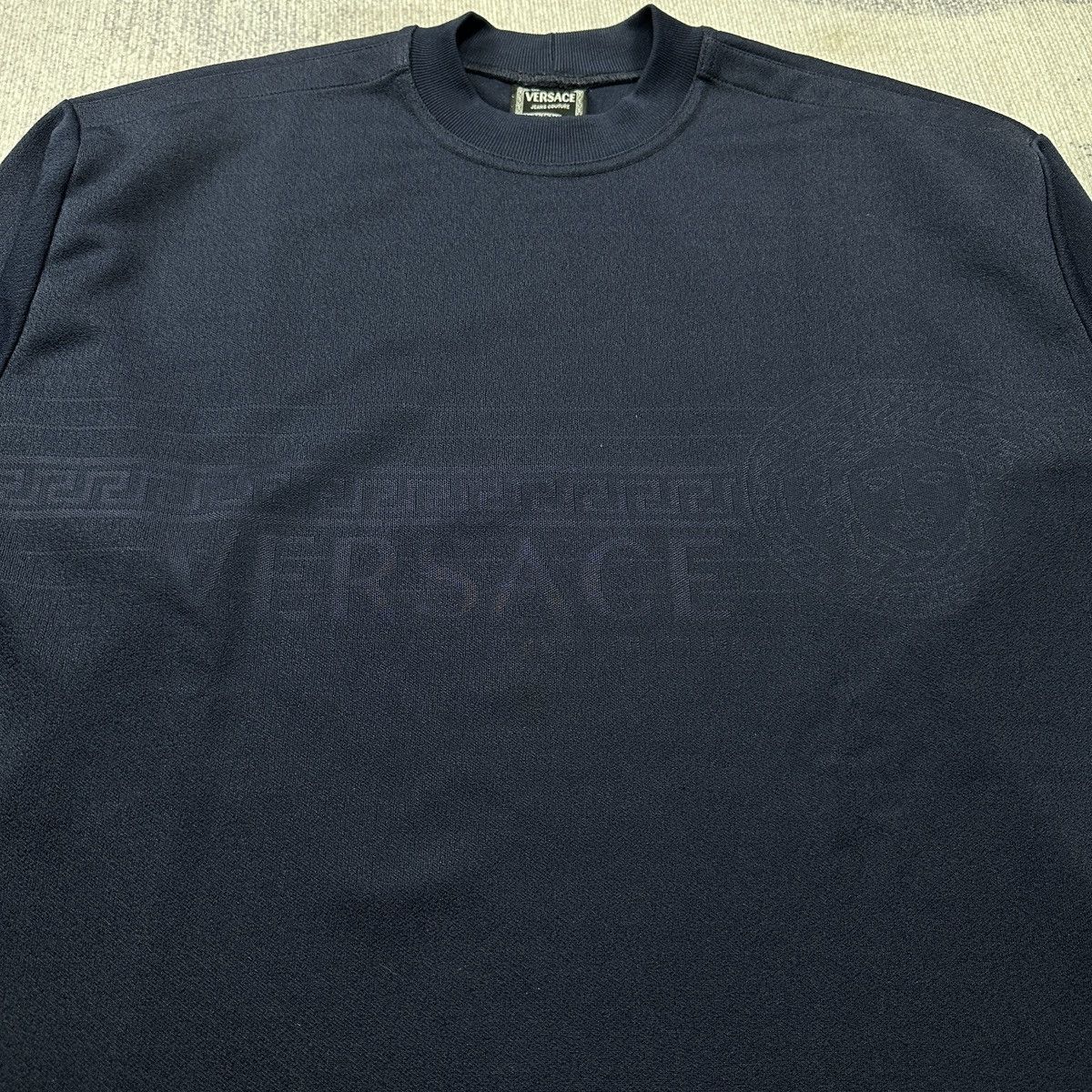 Versace Versace Longsleeve vintage Navy Size US L / EU 52-54 / 3 - 2 Thumbnail