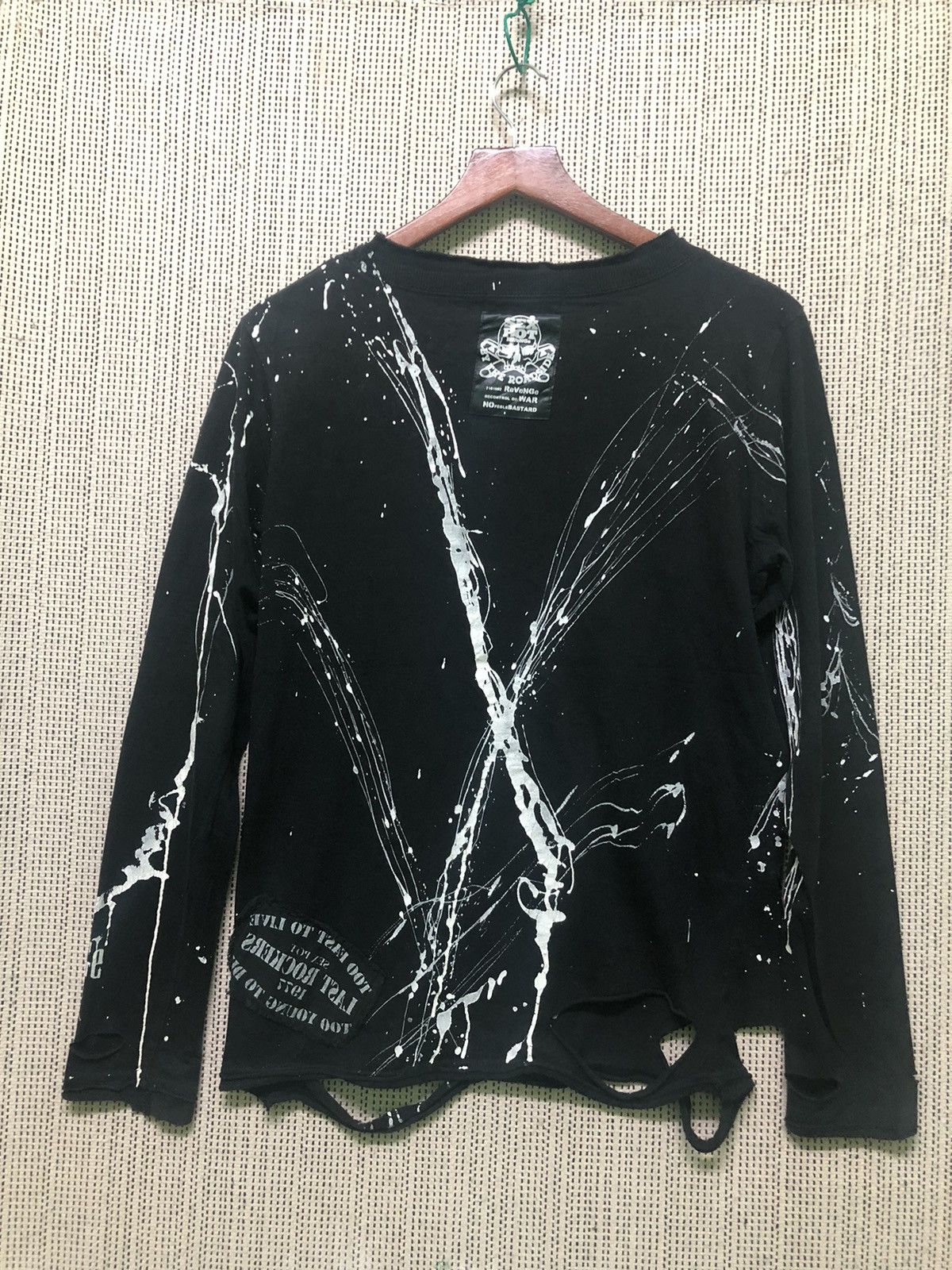 If Six Was Nine × Japanese Brand × Seditionaries Japanese Brand - Mad Punks Skull Anachy Long Sleeve T-shirt Size US M / EU 48-50 / 2 - 2 Thumbnail
