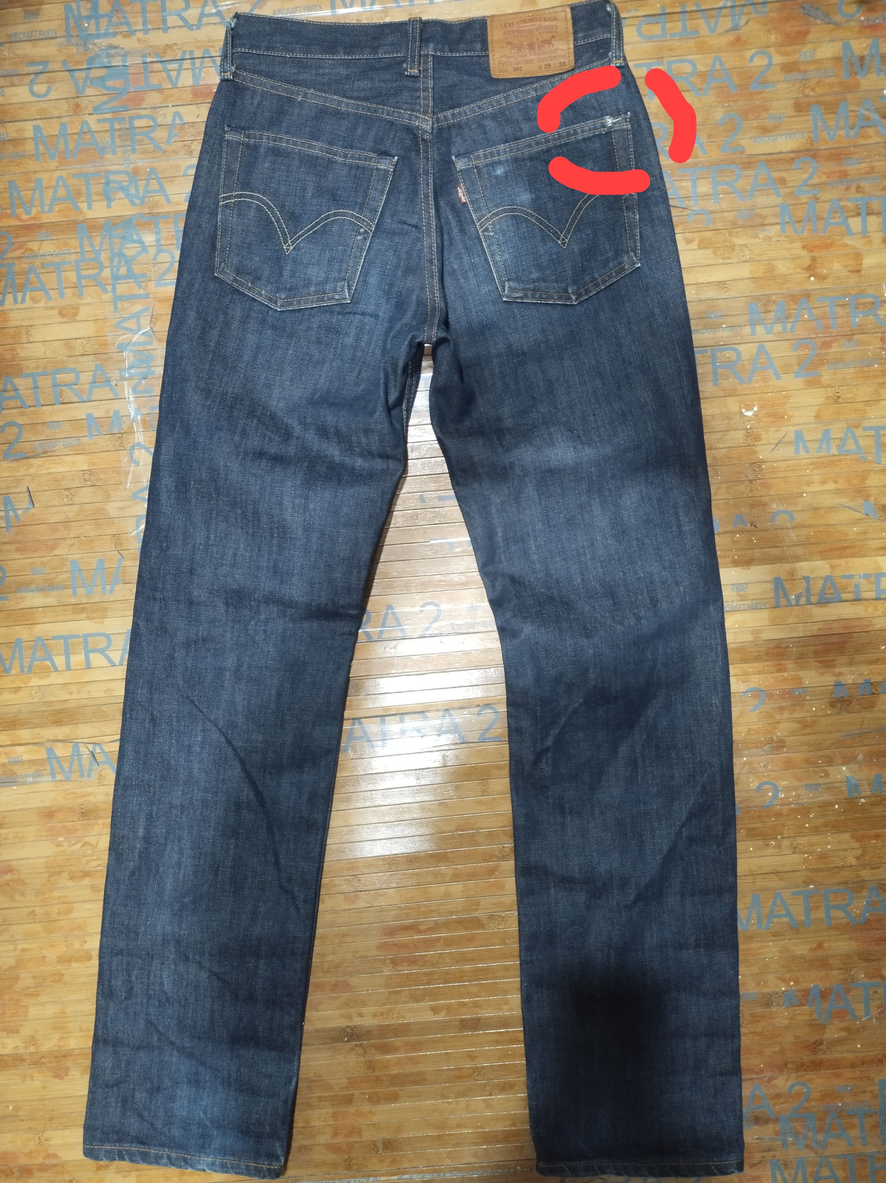 Japanese Brand Levis 502 Sz 28"/29" Size US 29 - 2 Thumbnail