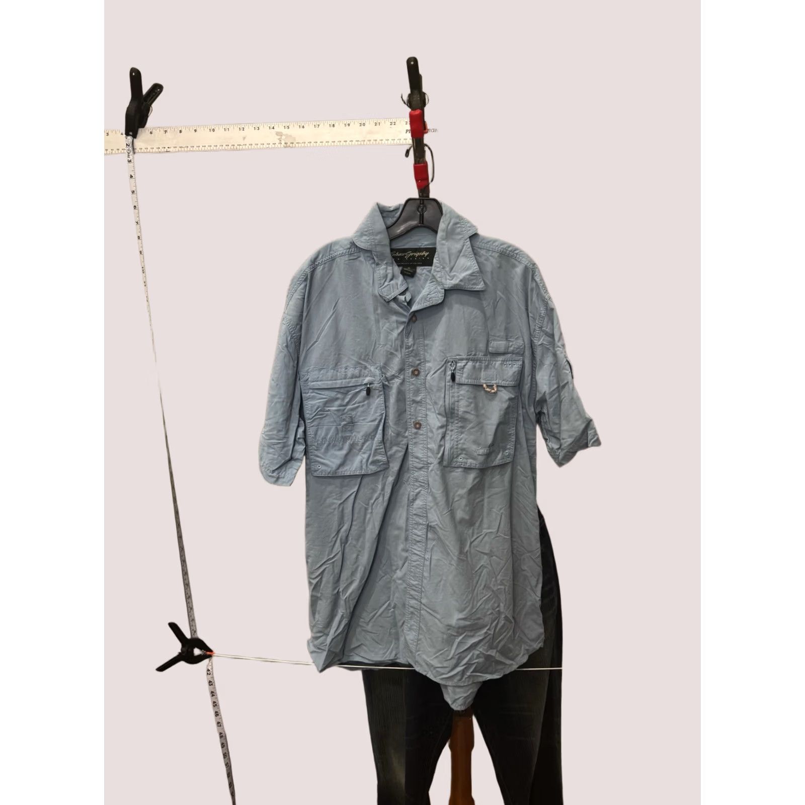 Vintage Shaw Grigsby SHORT SLEEVE BUTTON UP SHIRT XL Mens Size US XL / EU 56 / 4 - 1 Thumbnail