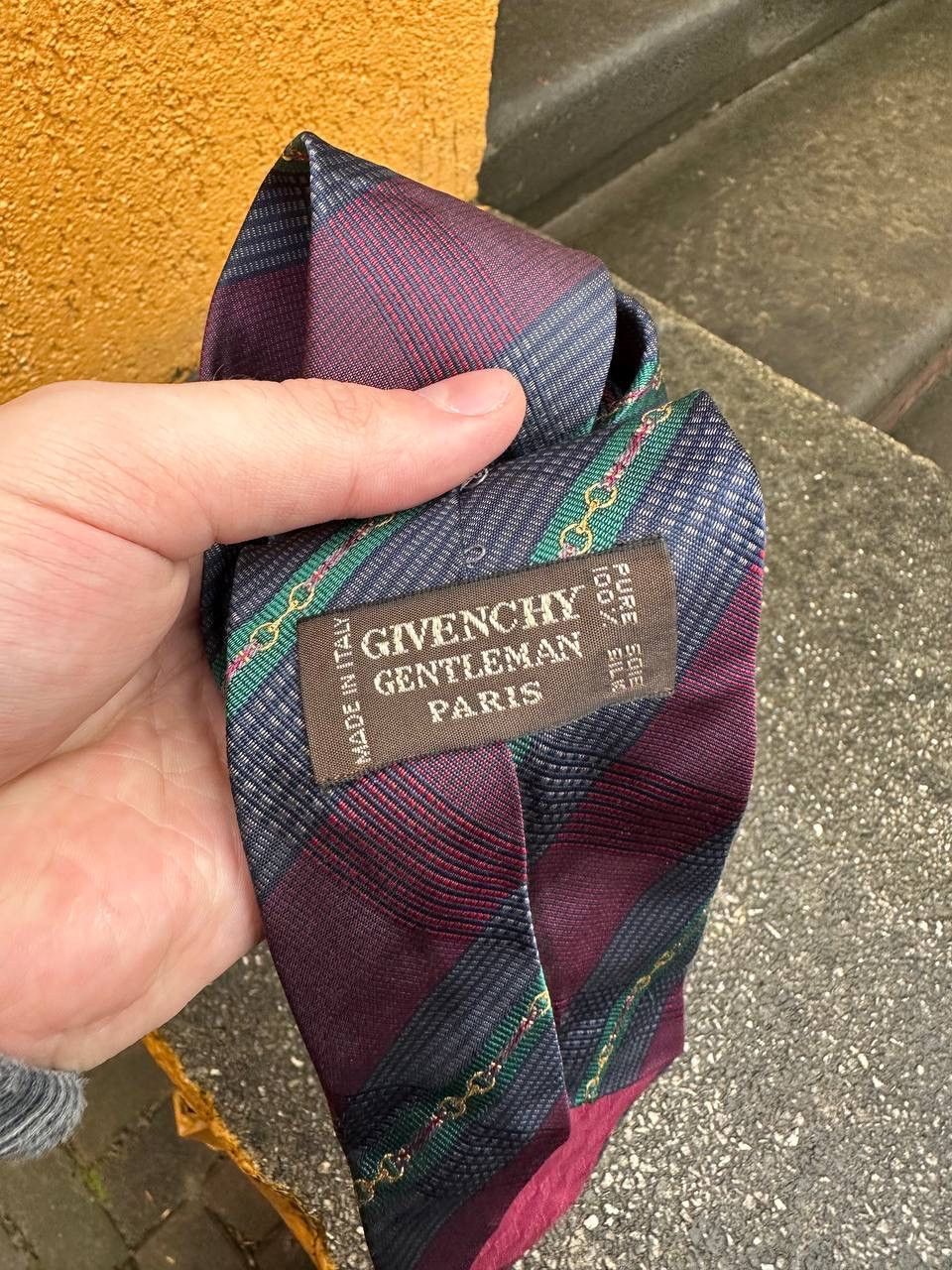 Givenchy × Vintage Vintage Givenchy Gentleman Paris Slik Tie Size ONE SIZE - 5 Thumbnail