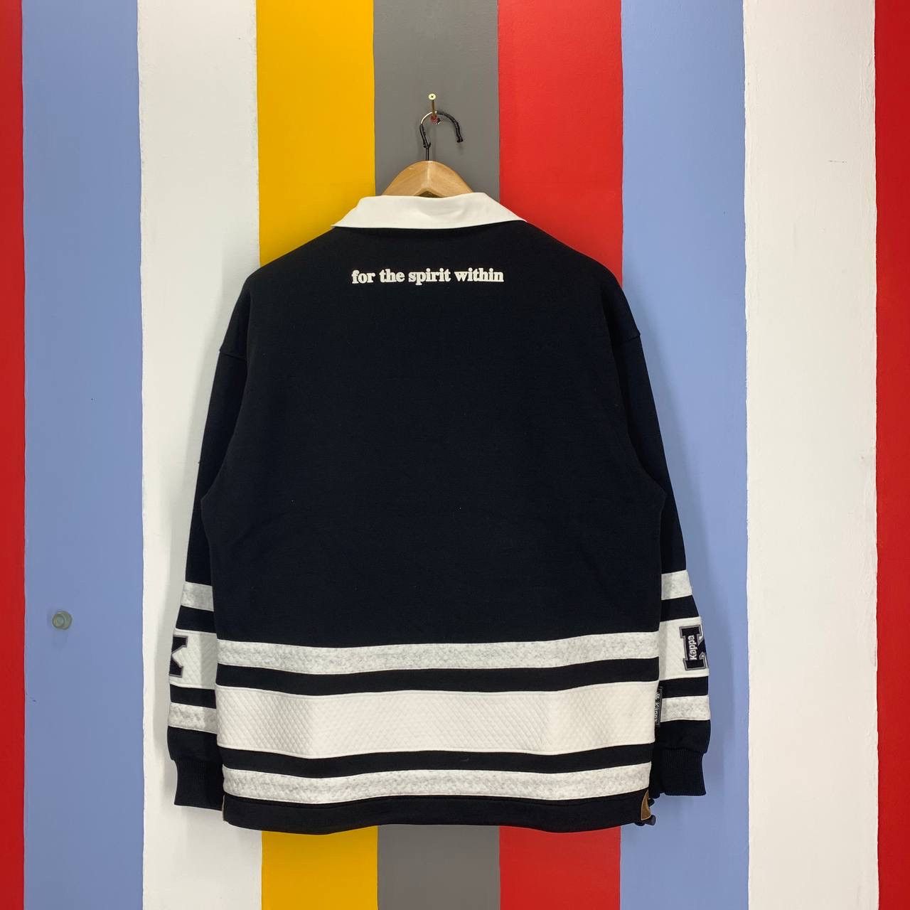 Kappa 90s Vintage KAPPA Polo Sweatshirt / Polo Rugby #2418-13 Size US L / EU 52-54 / 3 - 18 Thumbnail