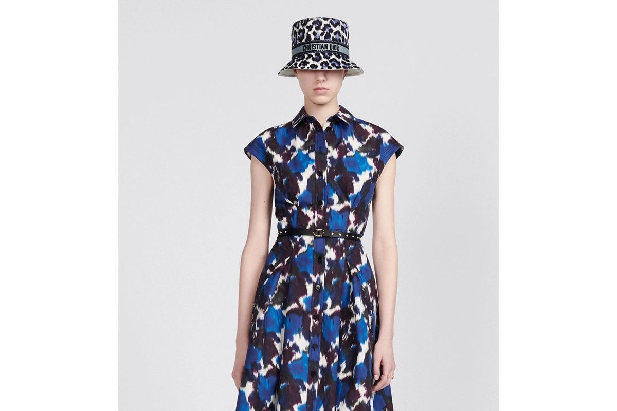 Dior o1bcso1str0225 Belted Shirt Dress in Multicolor Size M / US 6-8 / IT 42-44 - 4 Thumbnail