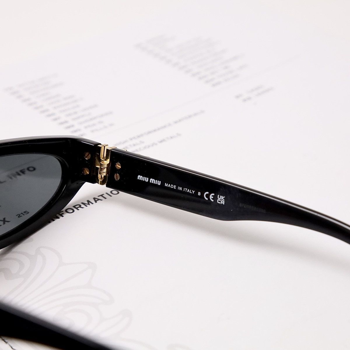 Miu Miu MIU MIU 0MU 07ZS SUNGLASSES Size ONE SIZE - 5 Thumbnail