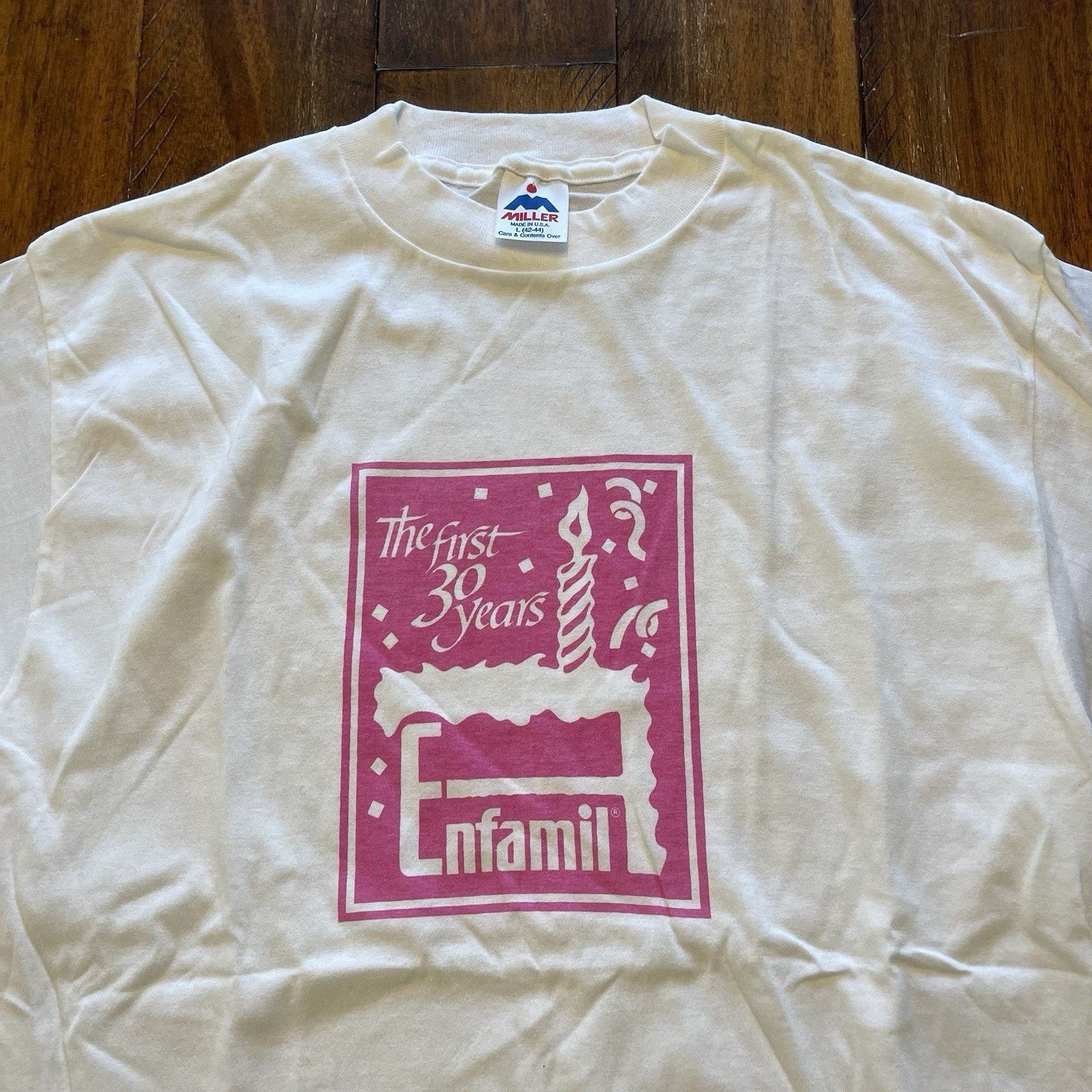 Vintage Rare Vtg Enfamil Baby Food Promo TShirt 80s L Rare S131 Size US L / EU 52-54 / 3 - 2 Thumbnail