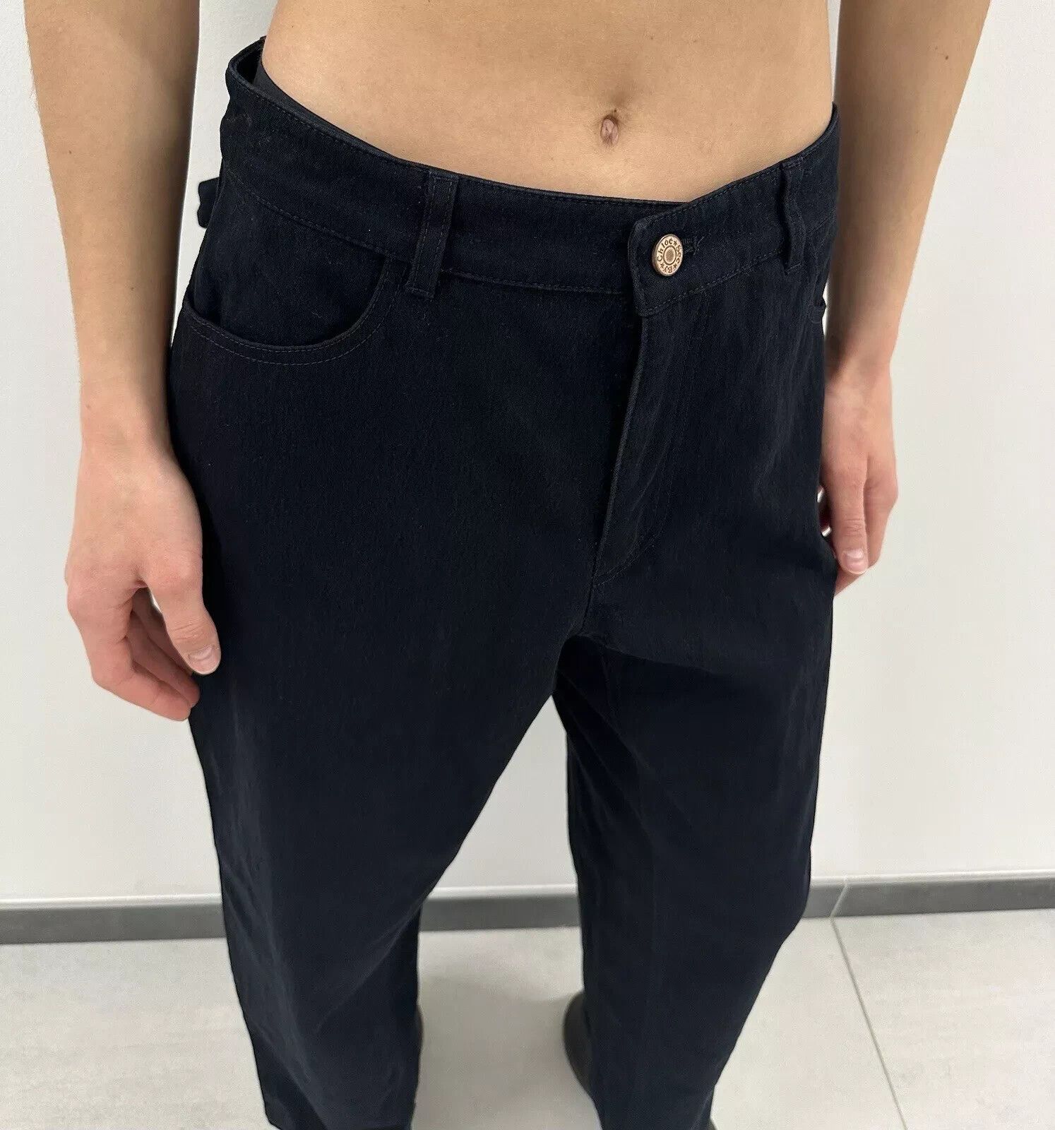 See by Chloe See By Chloe Womens Pants Trousers Black High Waist size 36 Size 25" / US 0 / IT 36 - 10 Thumbnail