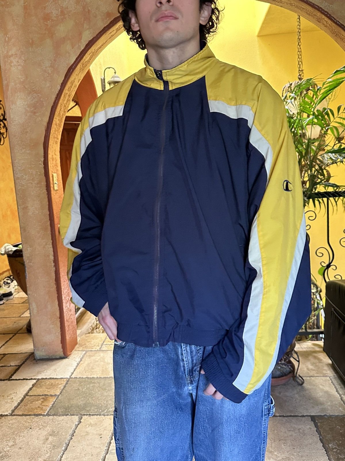4GSELLER × Champion × Vintage Vintage Champion “Michigan” Windbreaker Jacket Baggy XXL Size US XXL / EU 58 / 5 - 2 Thumbnail
