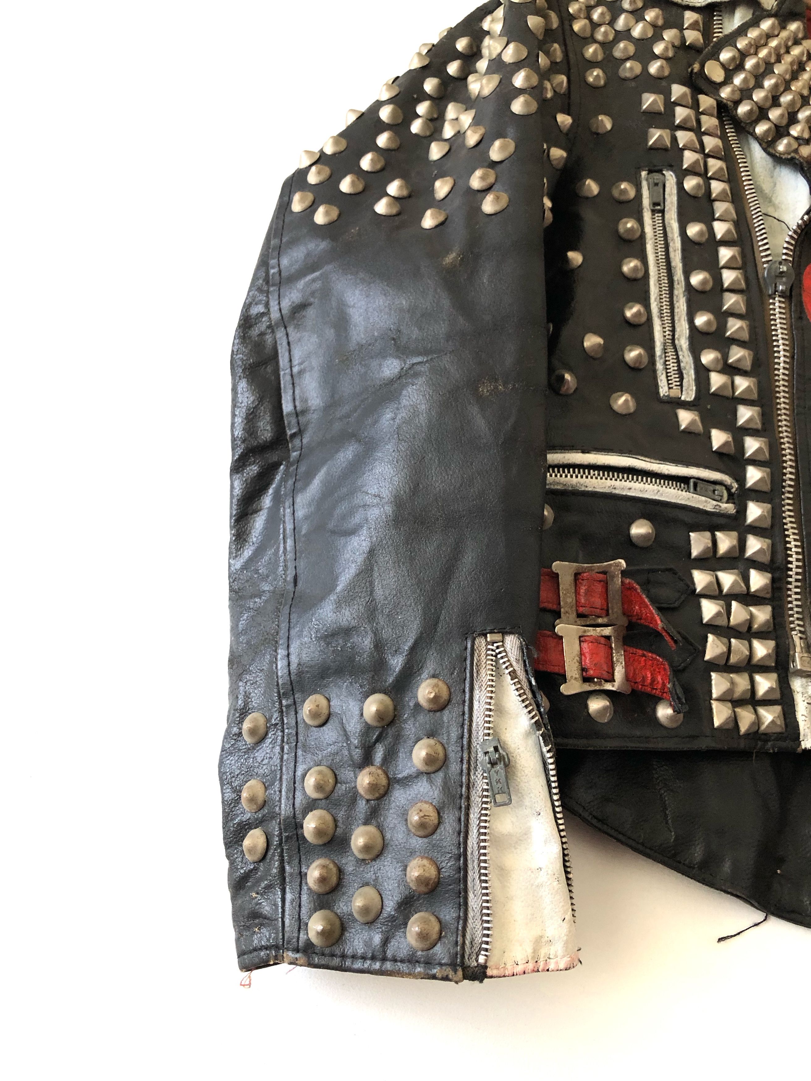 Band Tees GRAIL🔥80’S PUNK GBH DISCHARGE PUNK NOT DEAD LEATHER JACKET Size US S / EU 44-46 / 1 - 8 Thumbnail
