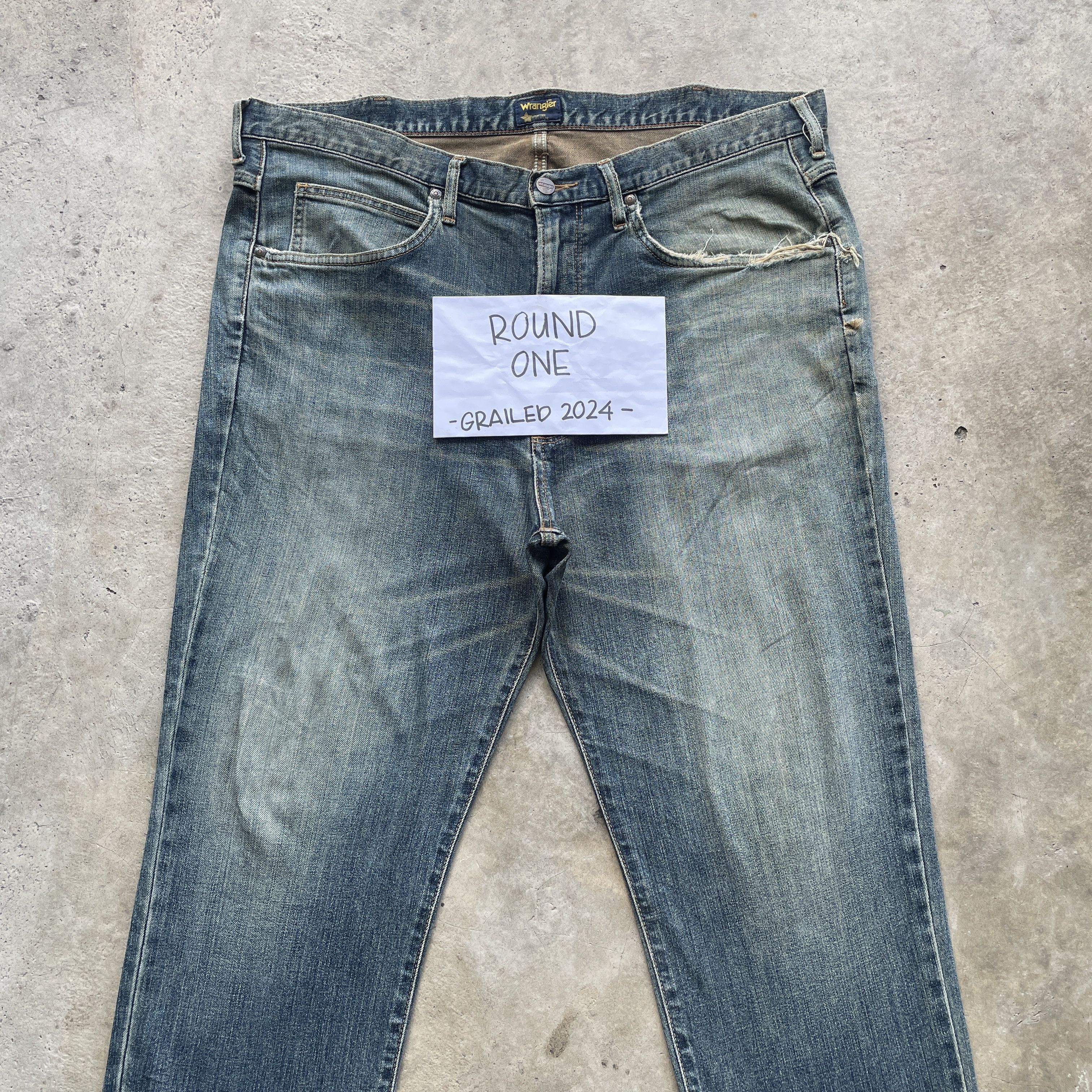 Wrangler VINTAGE WRANGLER MUDWASH JEANS FADED PANTS DENIM W40 Size US 40 / EU 56 - 3 Thumbnail