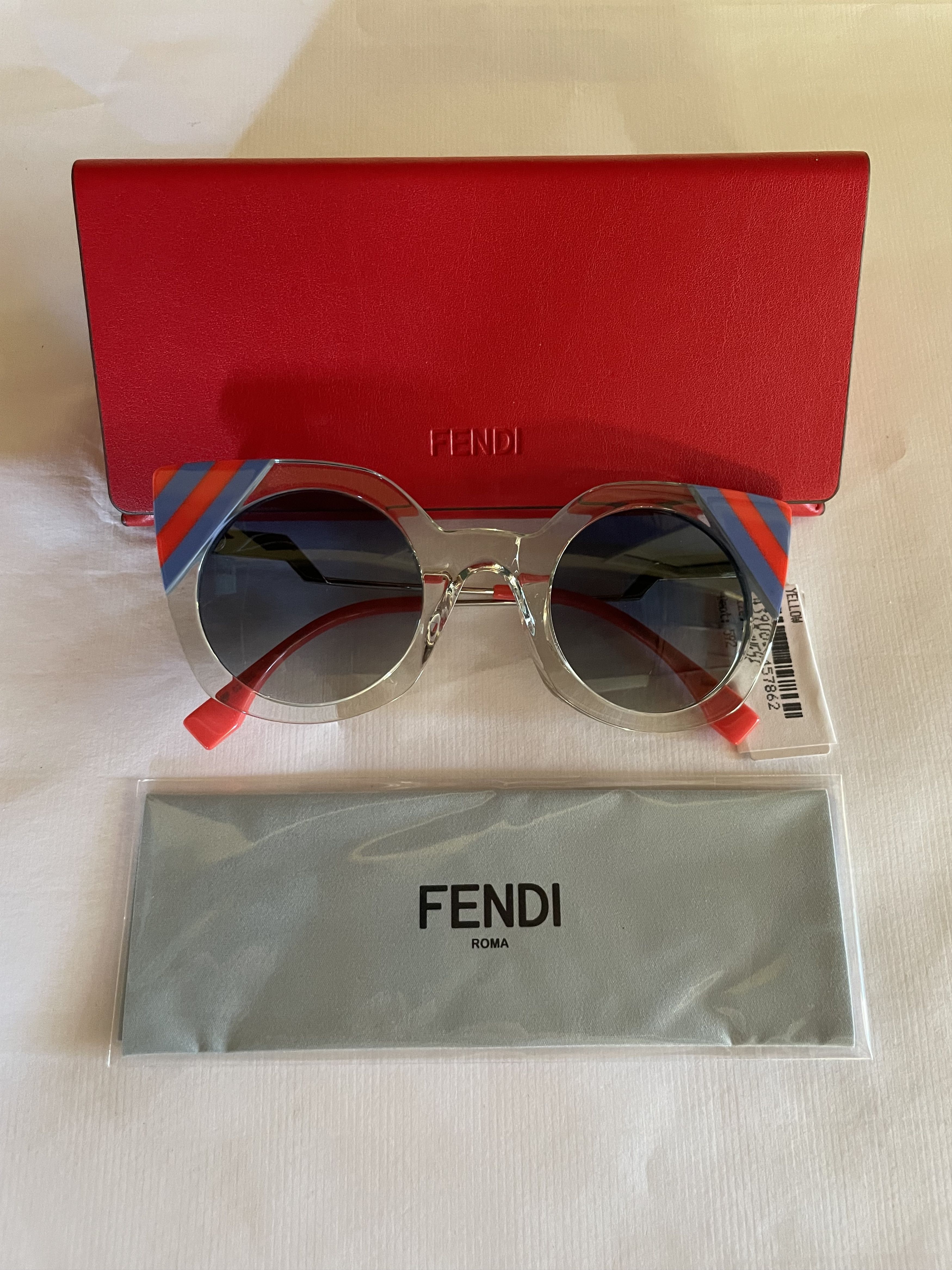 Fendi Fendi 'Waves' FF0240/S Women's Cat-Eye Sunglasses FF 0240 Size ONE SIZE - 7 Thumbnail