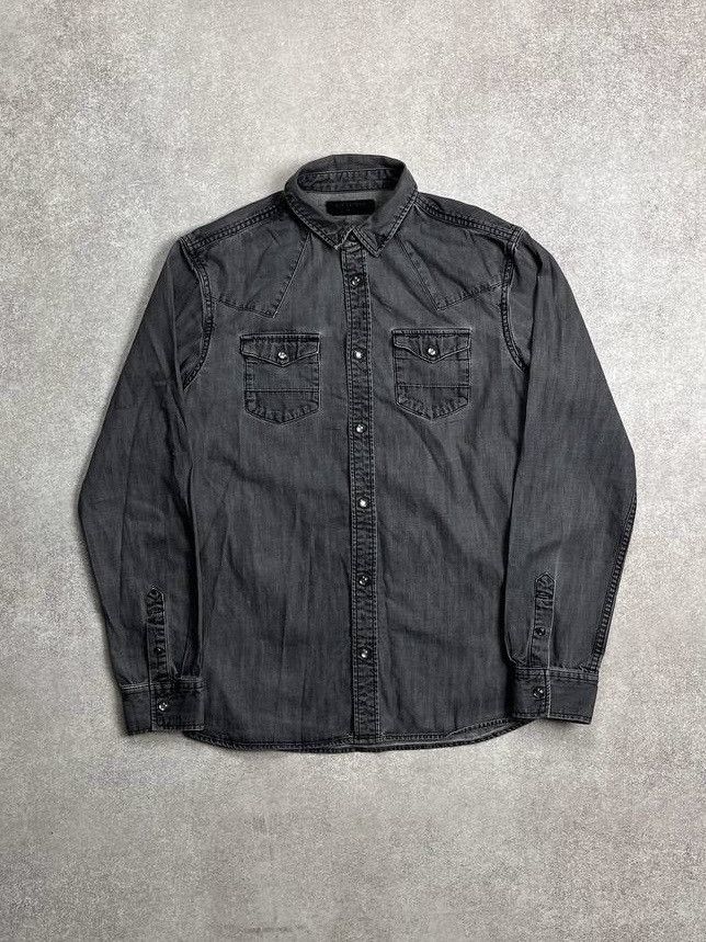 Allsaints × Vintage VINTAGE ALLSAINTS AVANTGARDE GRAY BUTTON SHIRT S Size US S / EU 44-46 / 1 - 1 Thumbnail