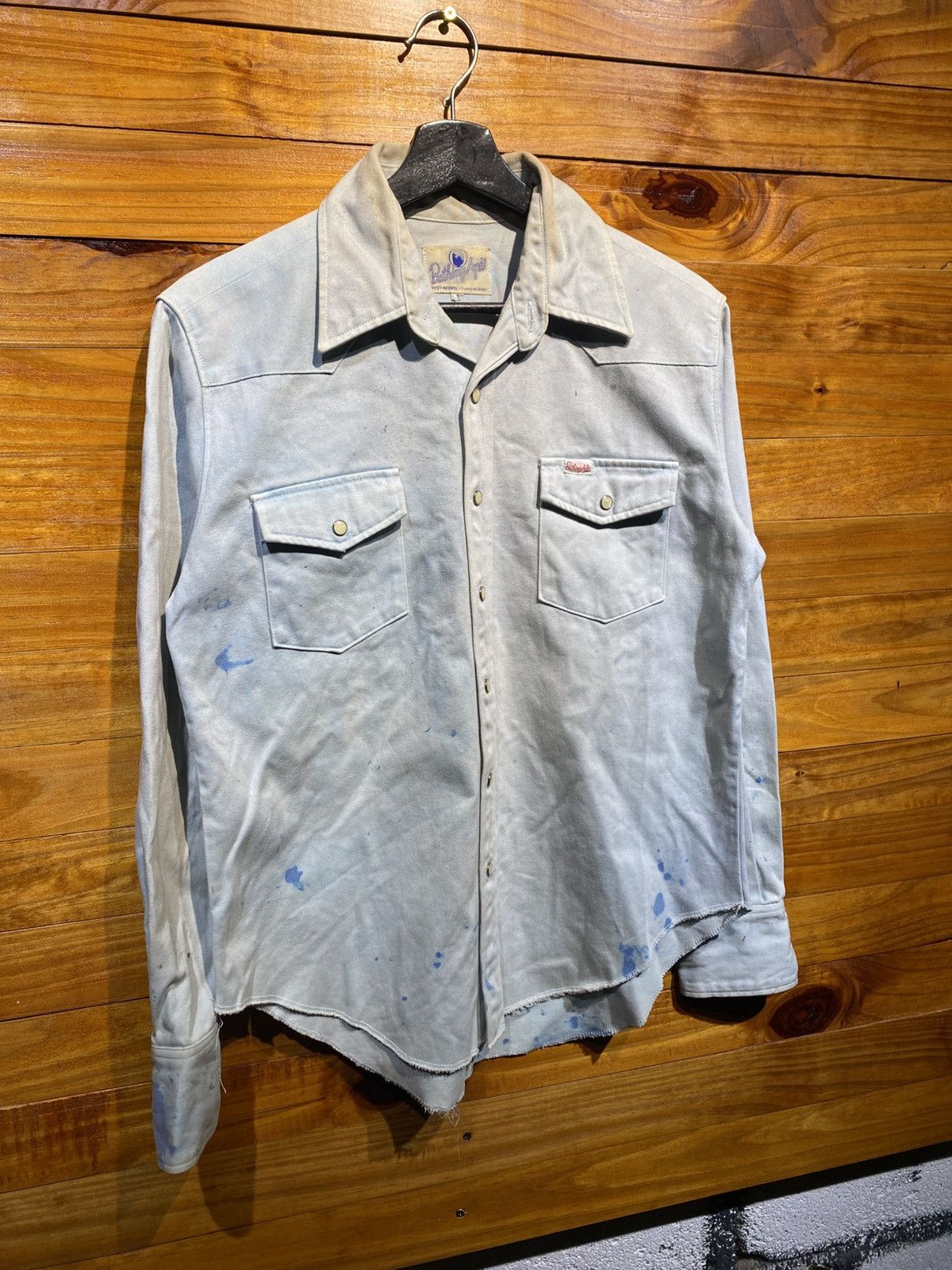 Vintage BAPE Bathing Ape Western Shirt Rare Embroidered Logo