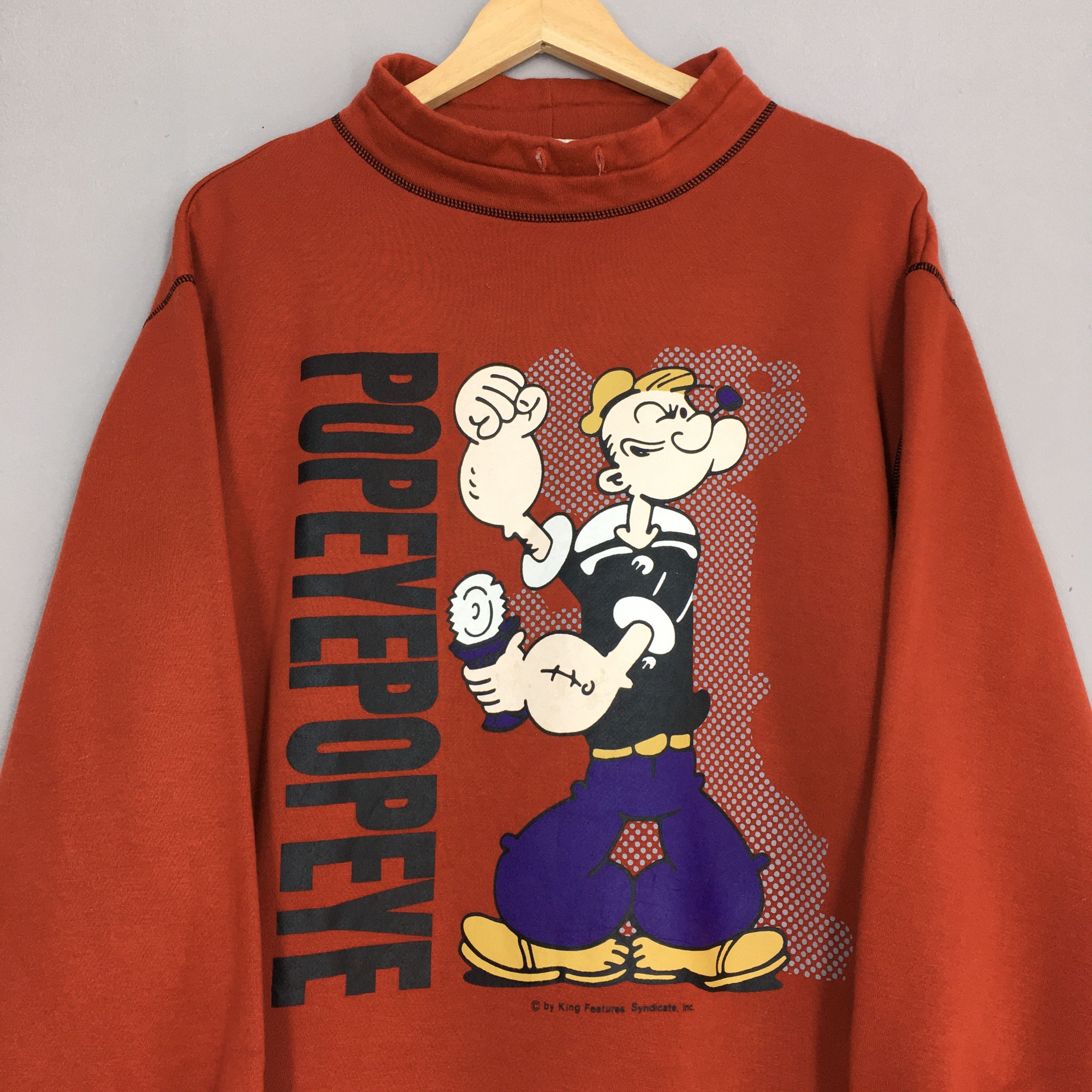 Disney Vintage Popeye And The Sailor Man Sweatshirt Medium Size US M / EU 48-50 / 2 - 2 Thumbnail