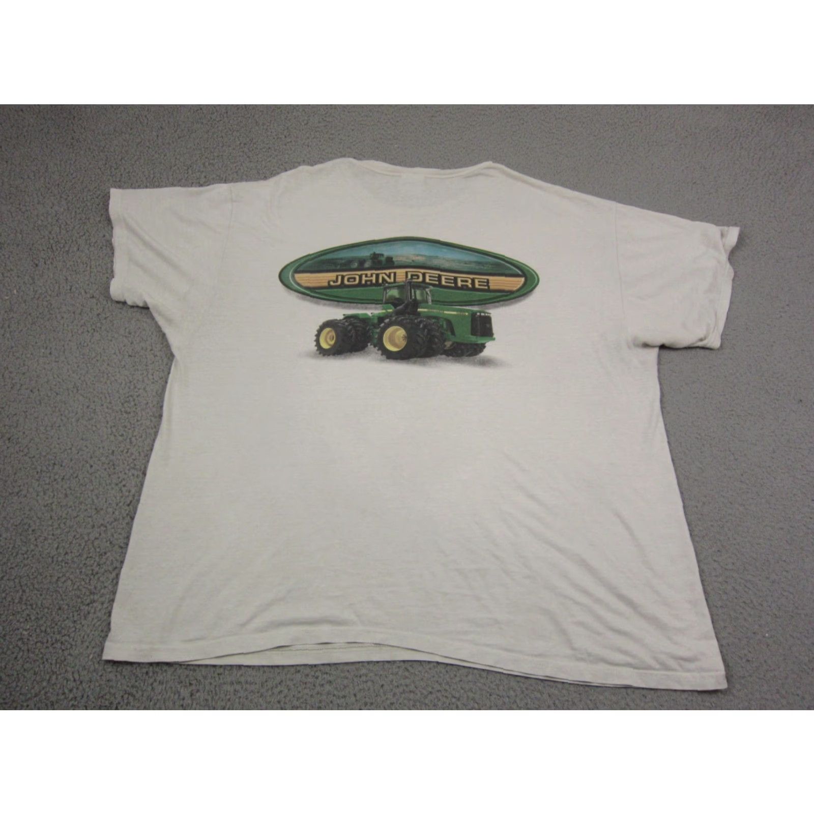 John Deere Vintage John Deere Shirt Mens 2XL White Cotton Jersey Crew Neck Short Sleeve Logo T-Shirt 70s 80s 90s Classic Farm Tractor Size US XXL / EU 58 / 5 - 2 Thumbnail