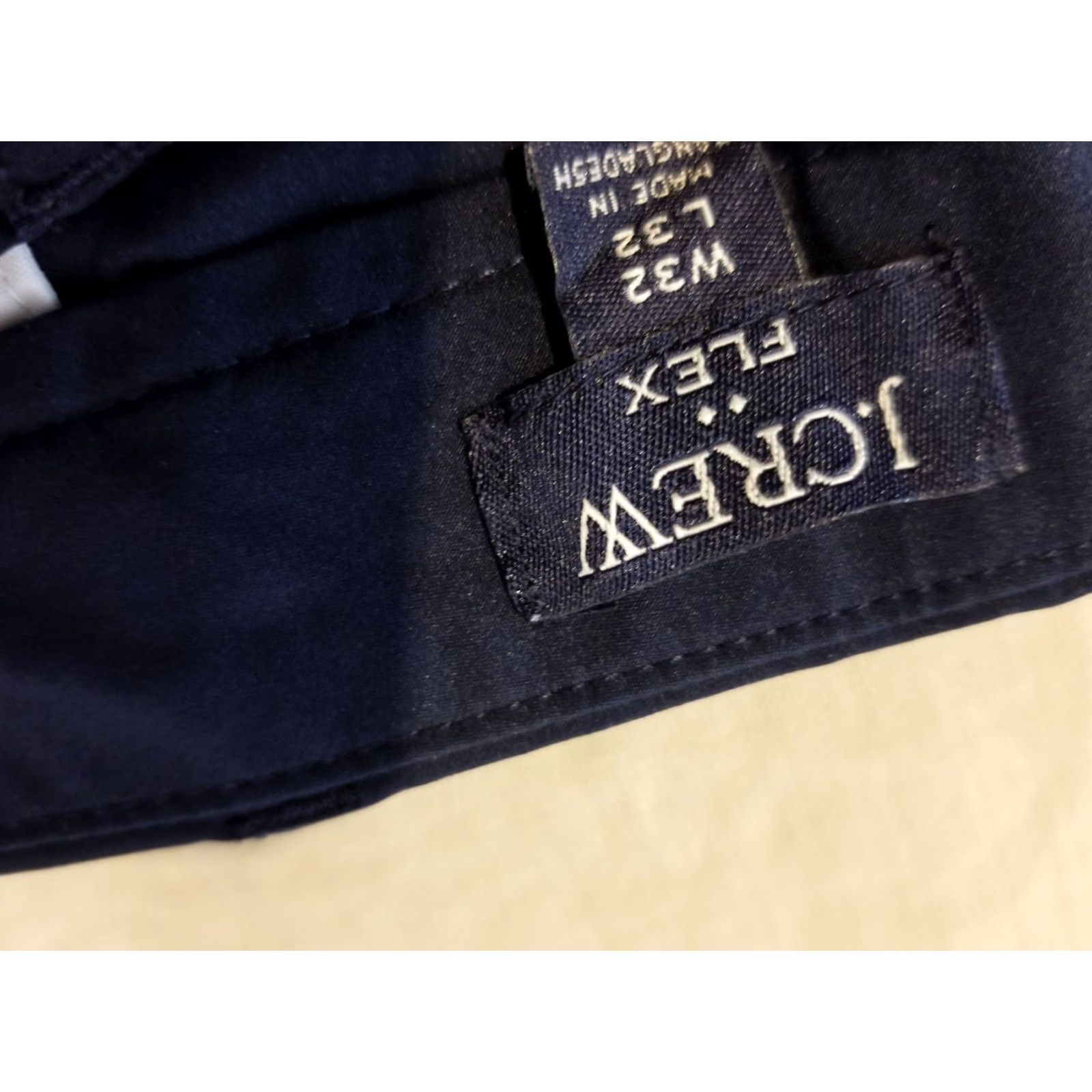 J.Crew J.CREW Men Pants Chino Flat Front Straight Leg 32x32 33x30 Blue Regular Cotton Casual Slacks Size US 32 / EU 48 - 3 Thumbnail