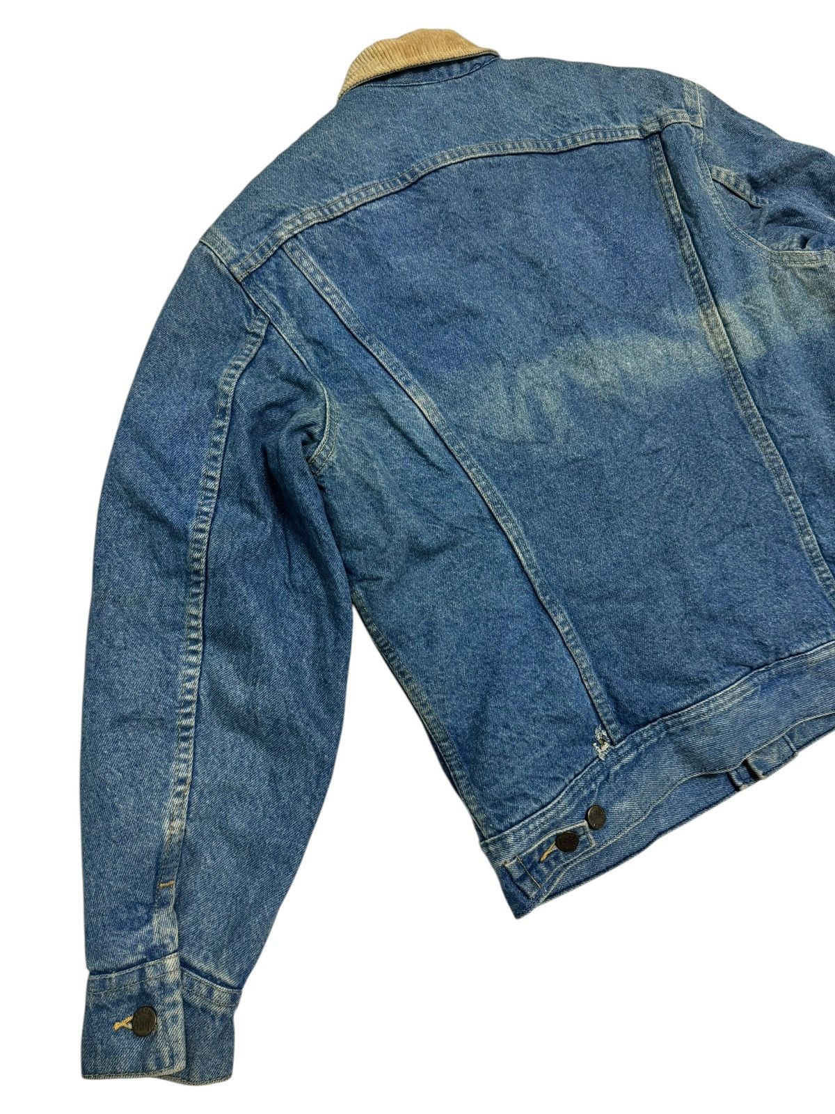 Lee Vintage Distressed Lee Raiders Sherpa Denim Jacket Size US S / EU 44-46 / 1 - 6 Thumbnail