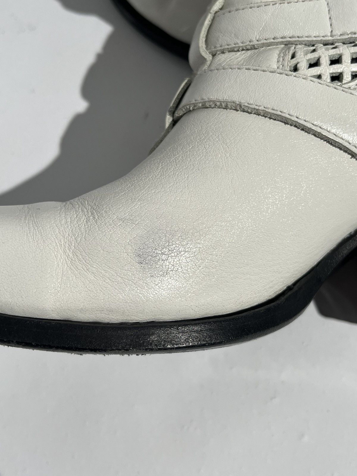 Celine SS19 Celine White Perforated Berlin 60mm Boots Hedi Slimane Size US 9 / IT 39 - 8 Thumbnail