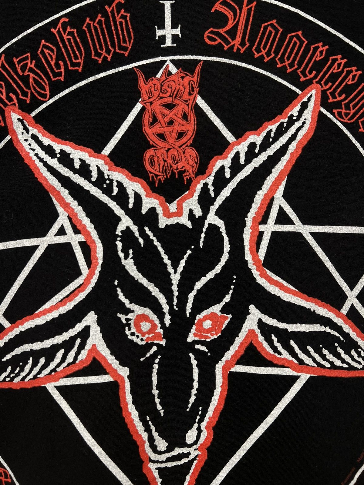 Band Tees × Vintage Black Metal Mystic Circle 1999 Vintage Tee Burzum Size US XL / EU 56 / 4 - 4 Thumbnail