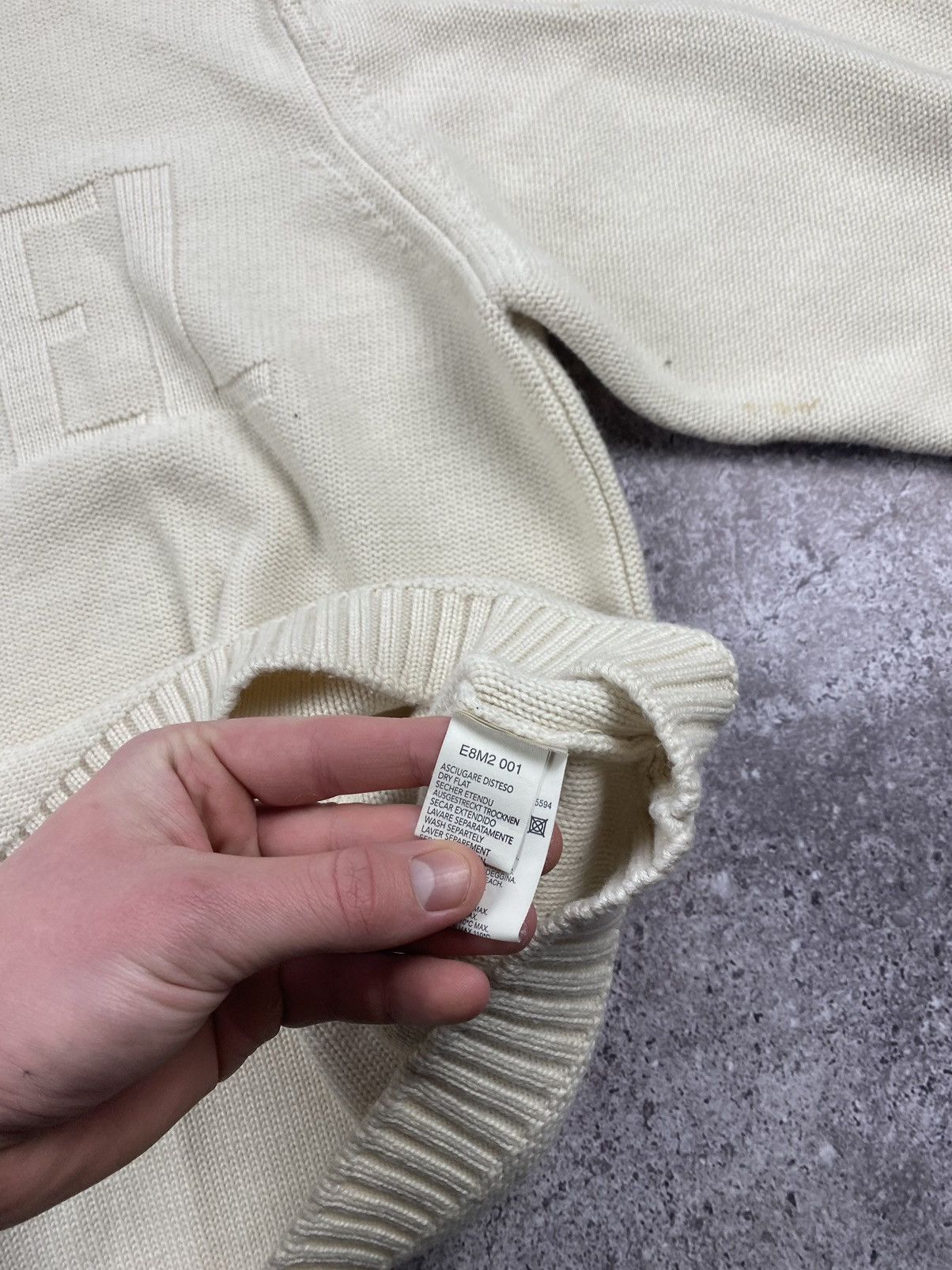 Diesel VINTAGE DIESEL JUNYA WATANABE Y2K BOX LOGO KNIT SWEATER 00’s Size US L / EU 52-54 / 3 - 5 Thumbnail