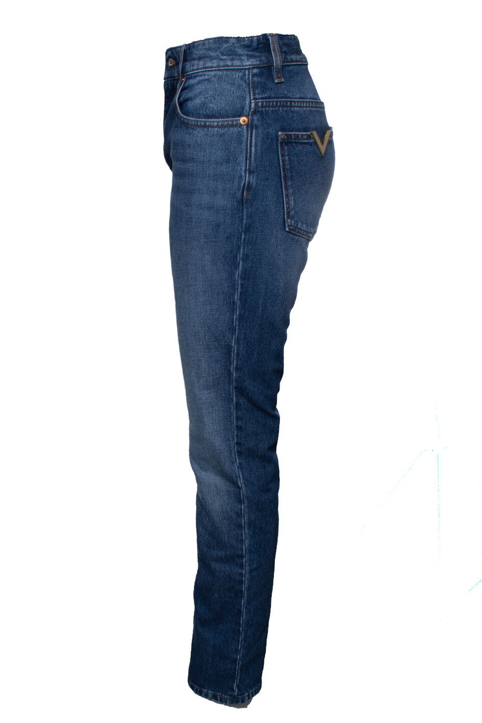 Valentino Valentino Garavani, blue jeans with V pockets Size 26" / US 2 / IT 38 - 4 Thumbnail