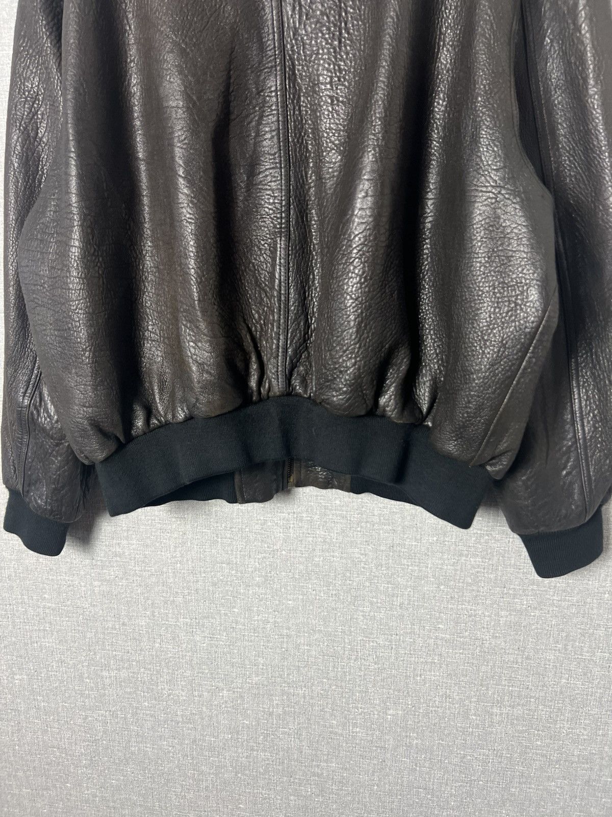 Genuine Leather Vintage Brown Leather Aviator Jacket Utility Pilot Bomber Size US L / EU 52-54 / 3 - 17 Thumbnail
