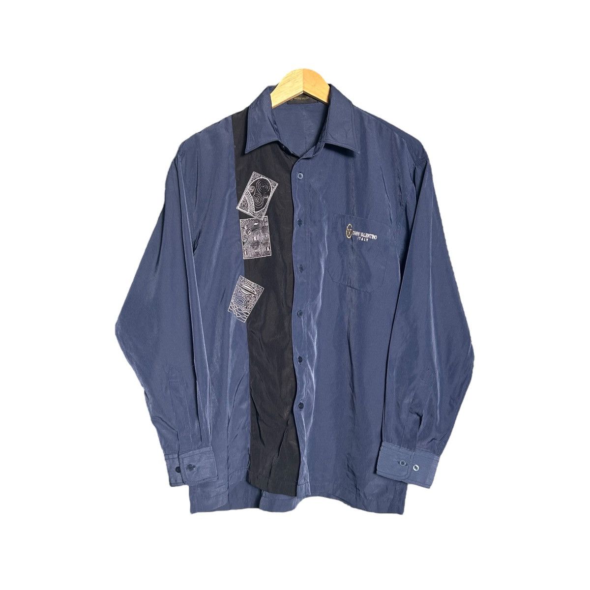 Valentino Gianni Valentino Embroidery Logo Button Up Shirt Size US L / EU 52-54 / 3 - 1 Thumbnail