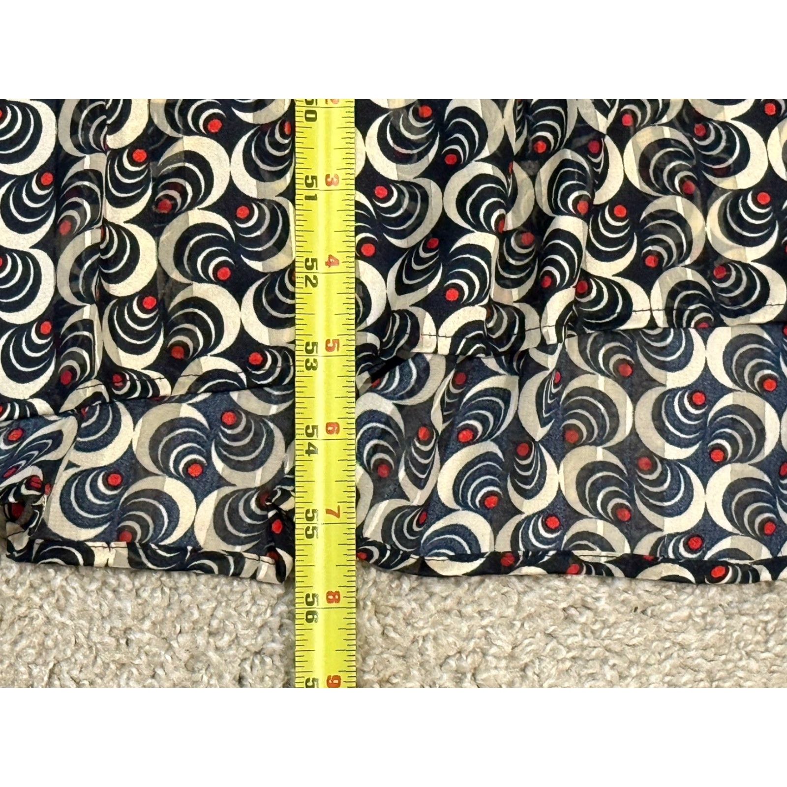 Scotch & Soda NWT Scotch & Soda Maxi Dress Bohemian Ruffle Ballon Sleeve V-Neck Multicolor Chiffon Long Zip Lined Polyester Women Size M Dress Size M / US 6-8 / IT 42-44 - 4 Thumbnail