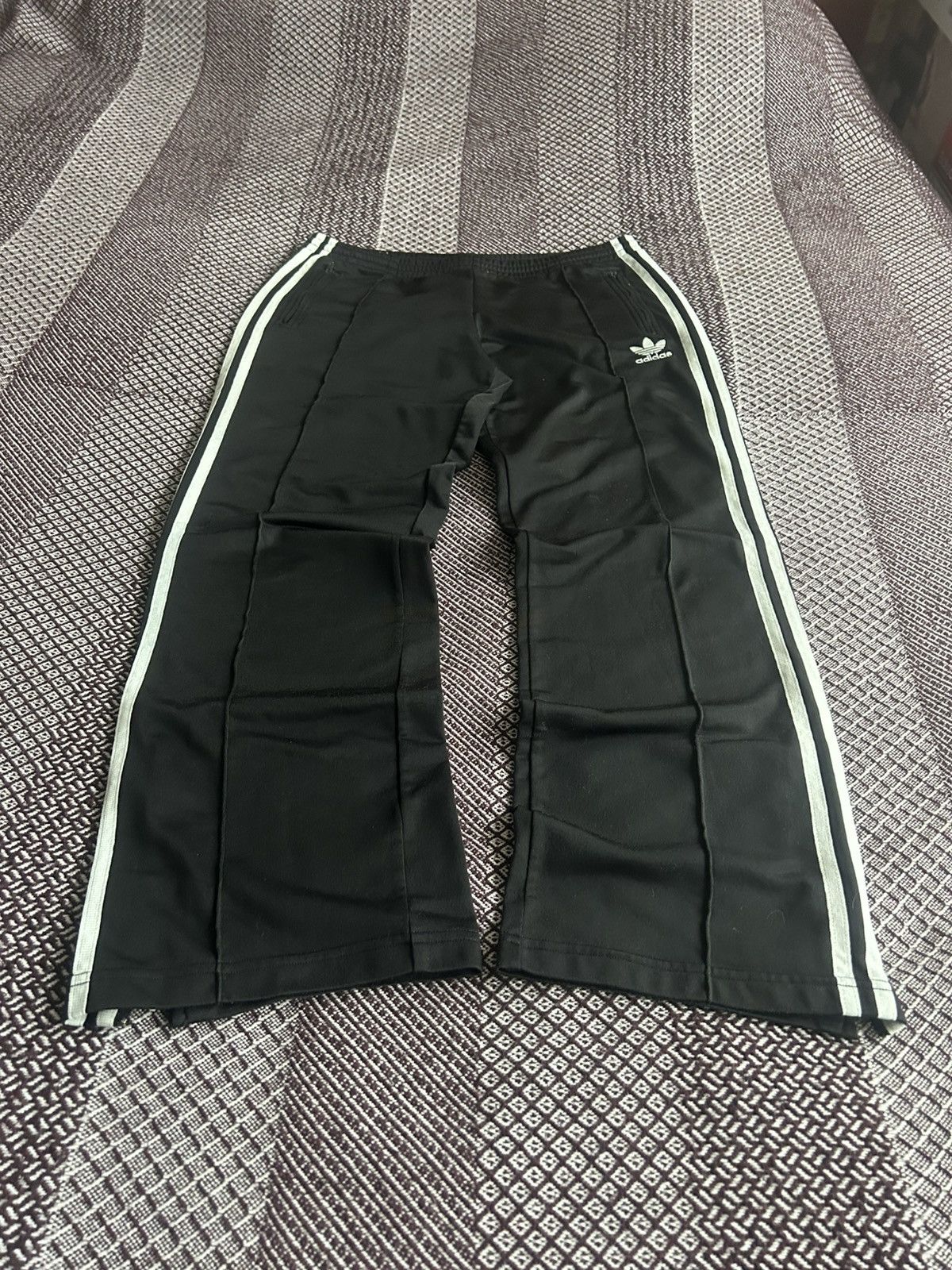 Adidas Vintage Adidas Balenciaga Style Streetwear Track Pants Sz 40 Size 27" / US 4 / IT 40 - 4 Thumbnail