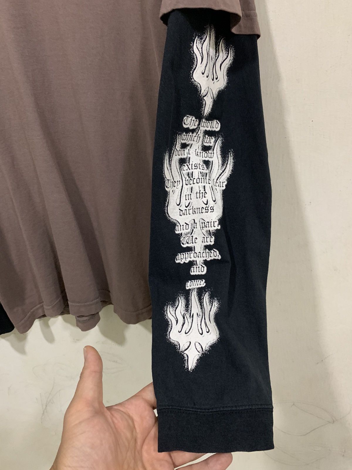 Japanese Brand Crazy Vintage Y2K Cyber Gothic Affliction Style Nature Tee Size US L / EU 52-54 / 3 - 6 Thumbnail